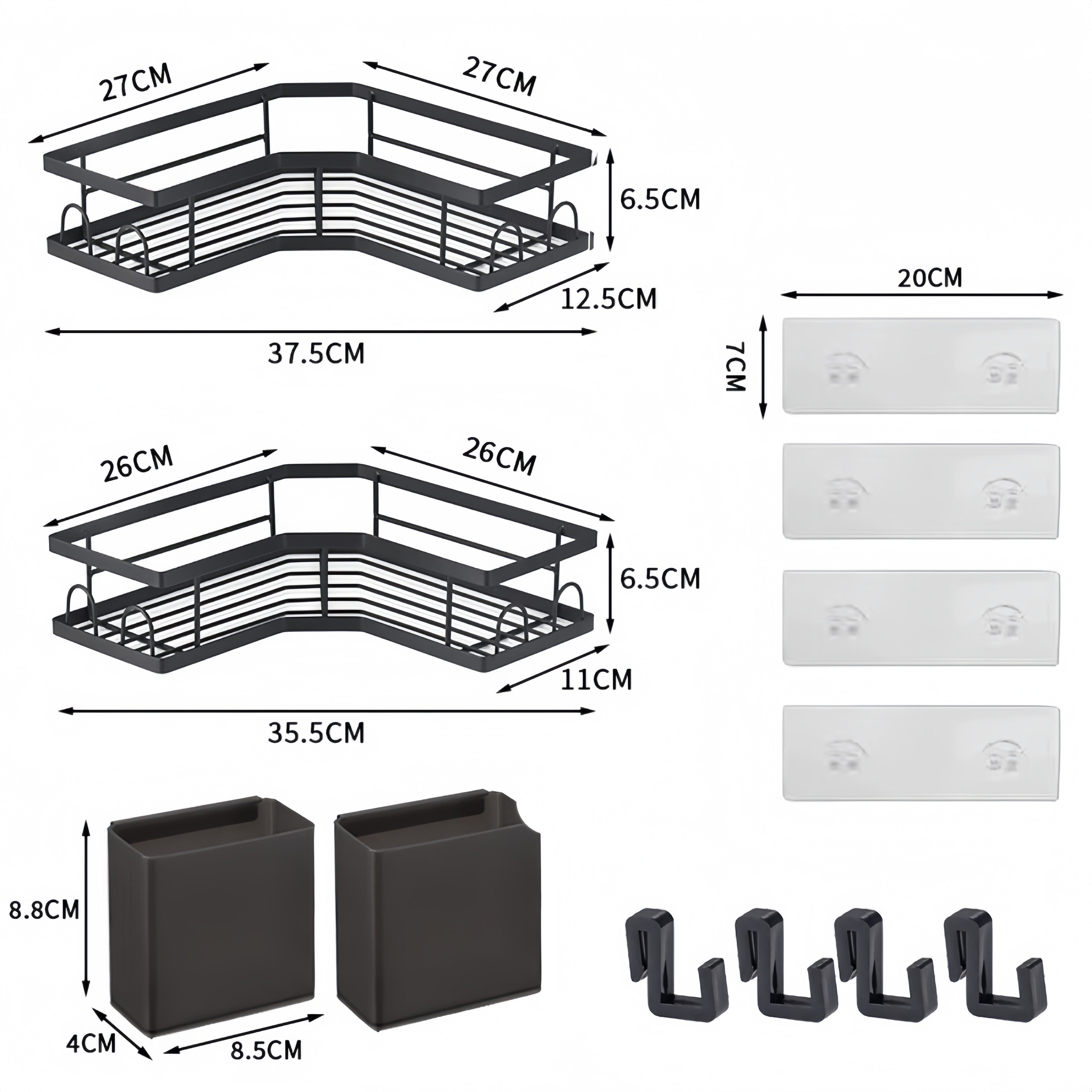 GLIESE Wandregal Edelstahl Duschregal bohrfrei günstig online kaufen