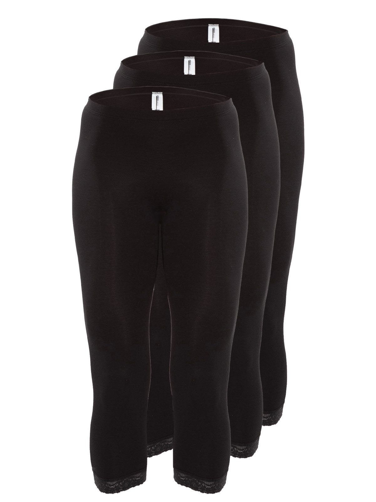 Loungehose 3er Pack Leggings 3/4 lang Lacy-Peak