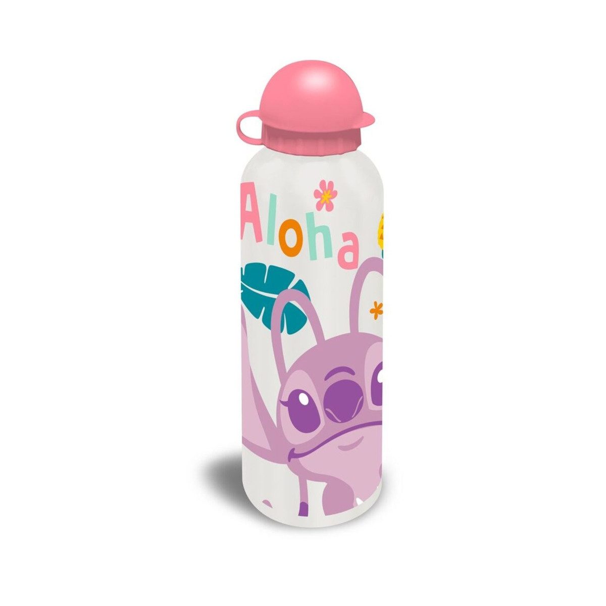 Lilo & Stitch Trinkflasche 500 ml – Aluminium Flasche für Sport & Freizeit, Schule - Beige