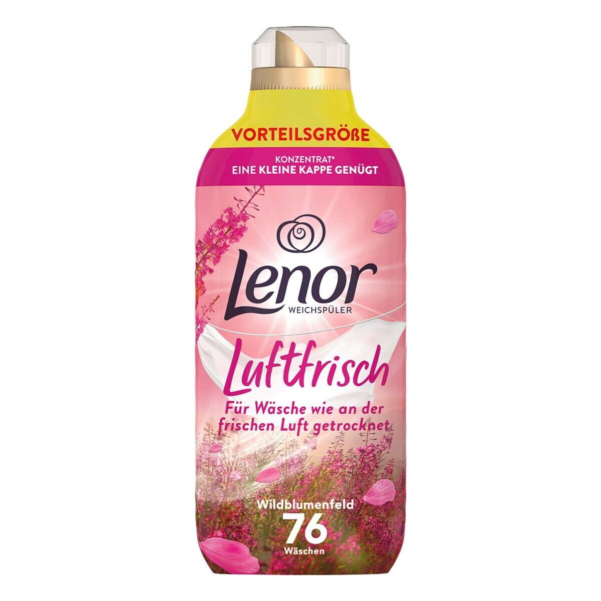 LENOR Luftfrisch Wildblumenfeld Weichspüler (76 WL, 1,06 Liter)