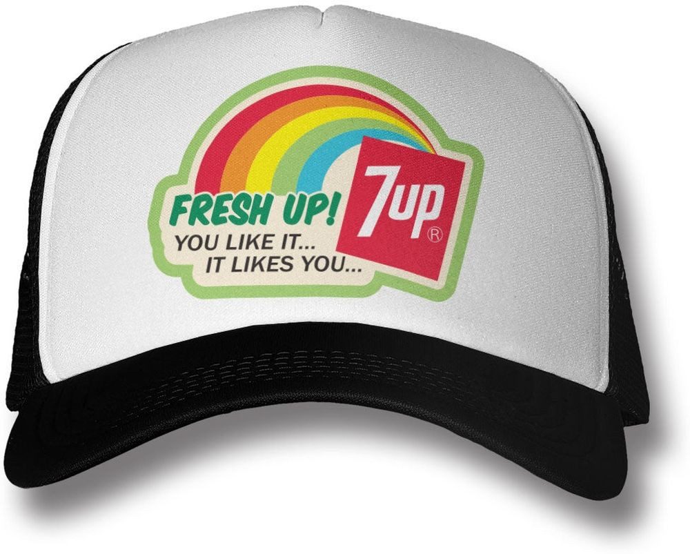 7Up Snapback Cap Fresh Up Trucker Cap