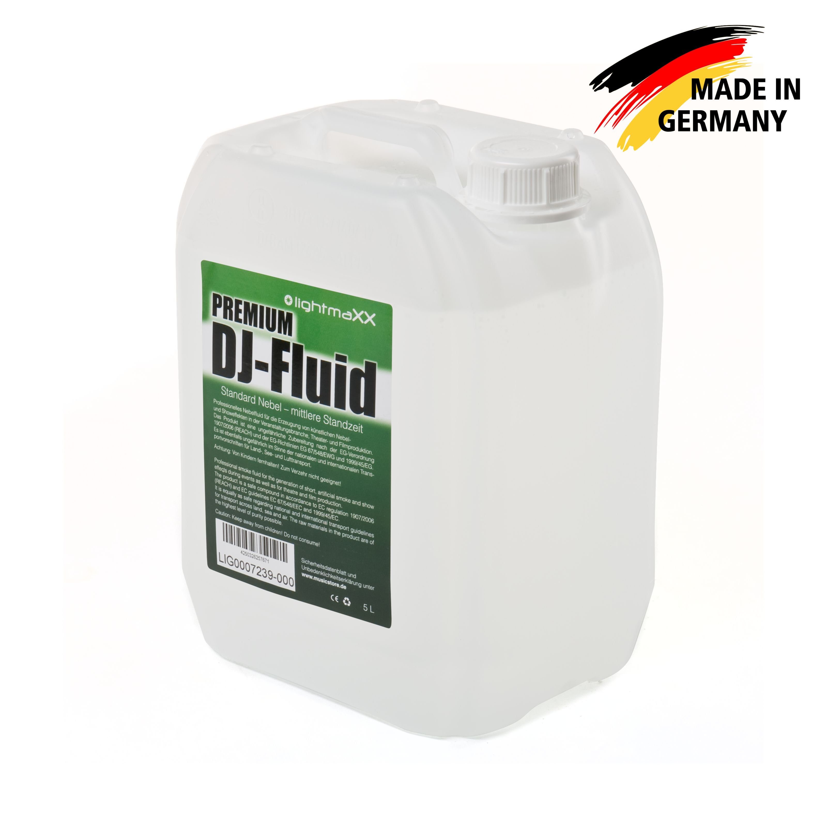 lightmaXX Discolicht, Premium DJ FLUID Nebelfluid 5L Standard Fog - Fluid