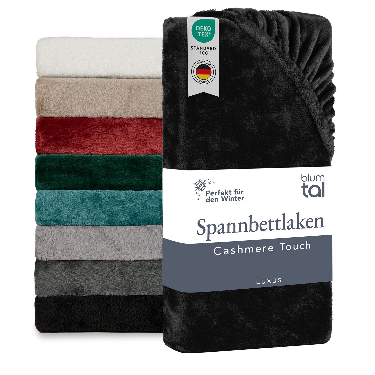 Blumtal Spannbettlaken Spannbettlaken Cashmere Touch - Oeko-TEX zert. Bettl günstig online kaufen