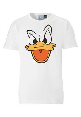 LOGOSHIRT T-Shirt Donald Duck – Face mit lizenziertem Originaldesign