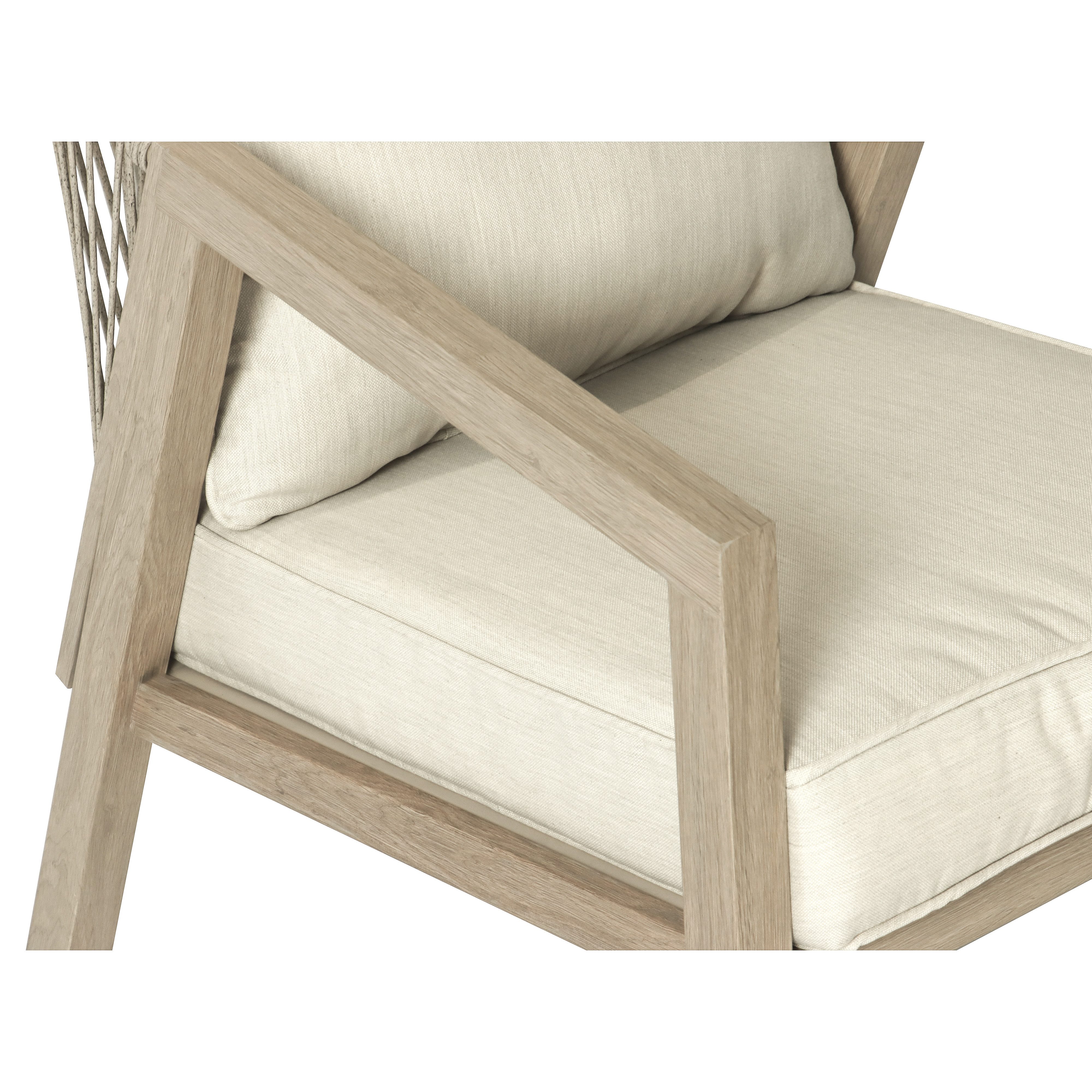 Koll Living Gartenlounge-Set 'Amber' in Beige, aus Stahl in natürlicher Holzoptik, wartungsfrei, (2x Gartensessel, 2-tlg., pulverbeschichteter Stahl in Holzopti – Bild 5 von 5