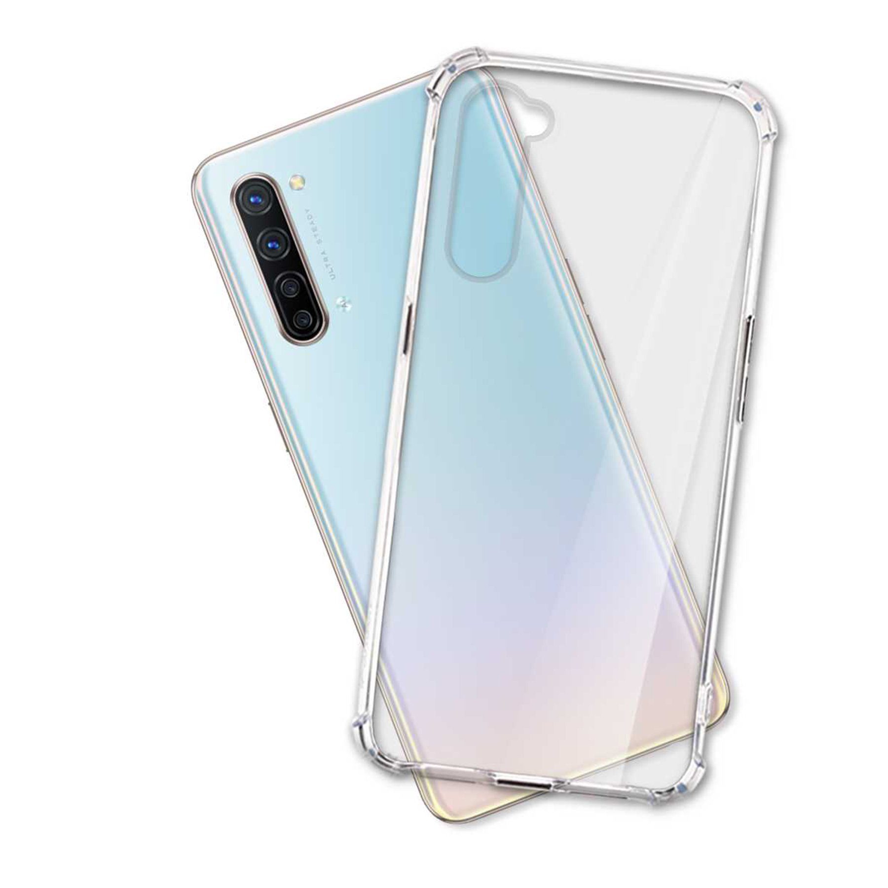 mtb more energy Smartphone-Hülle Clear Armor Case für Oppo Find X2 Lite, Transparente TPU Schutzhülle Case Backcover mit Anti-Shock Verstärkung