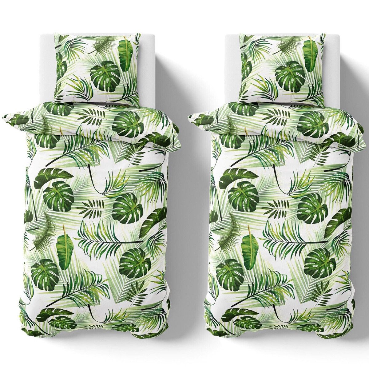 Visaggio Bettwäsche Tropical 135x200 155x220 Bettbezug Allergiker geeignet, günstig online kaufen