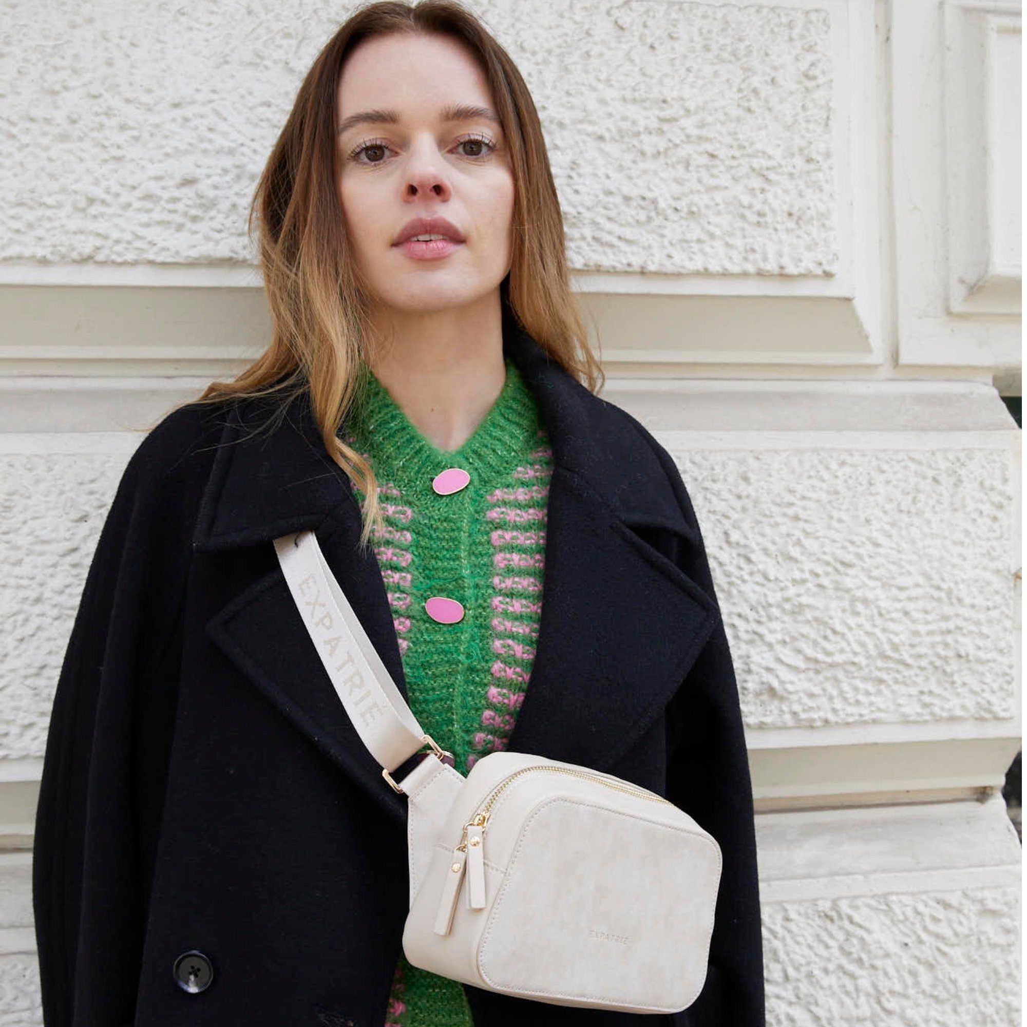 Expatrié Umhängetasche Fleur Bauchtasche Damen, Crossbody Tasche, Veganes K günstig online kaufen