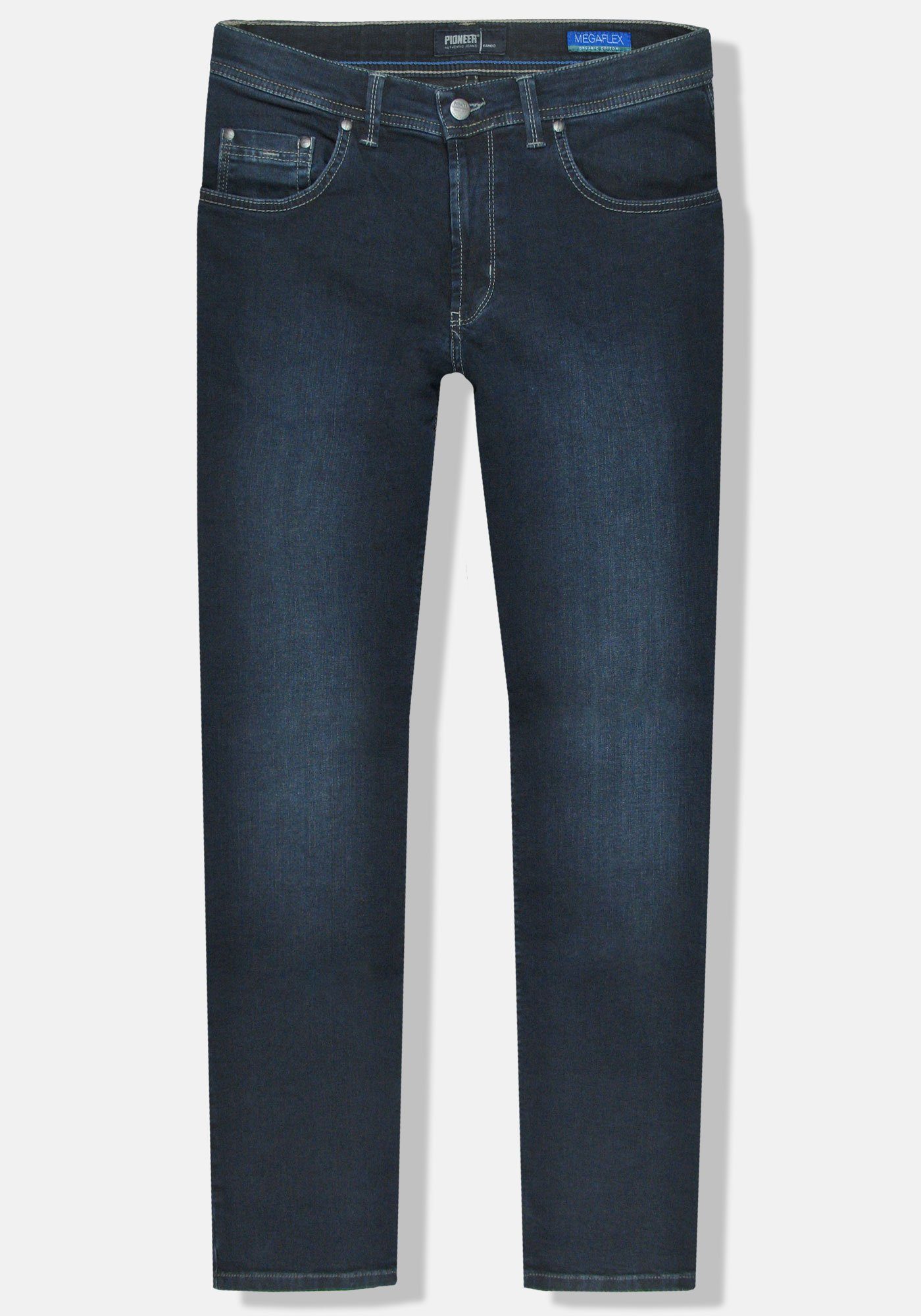 Pioneer Authentic Jeans 5-Pocket-Jeans Rando Blue Stretch-Denim Megaflex Used Night