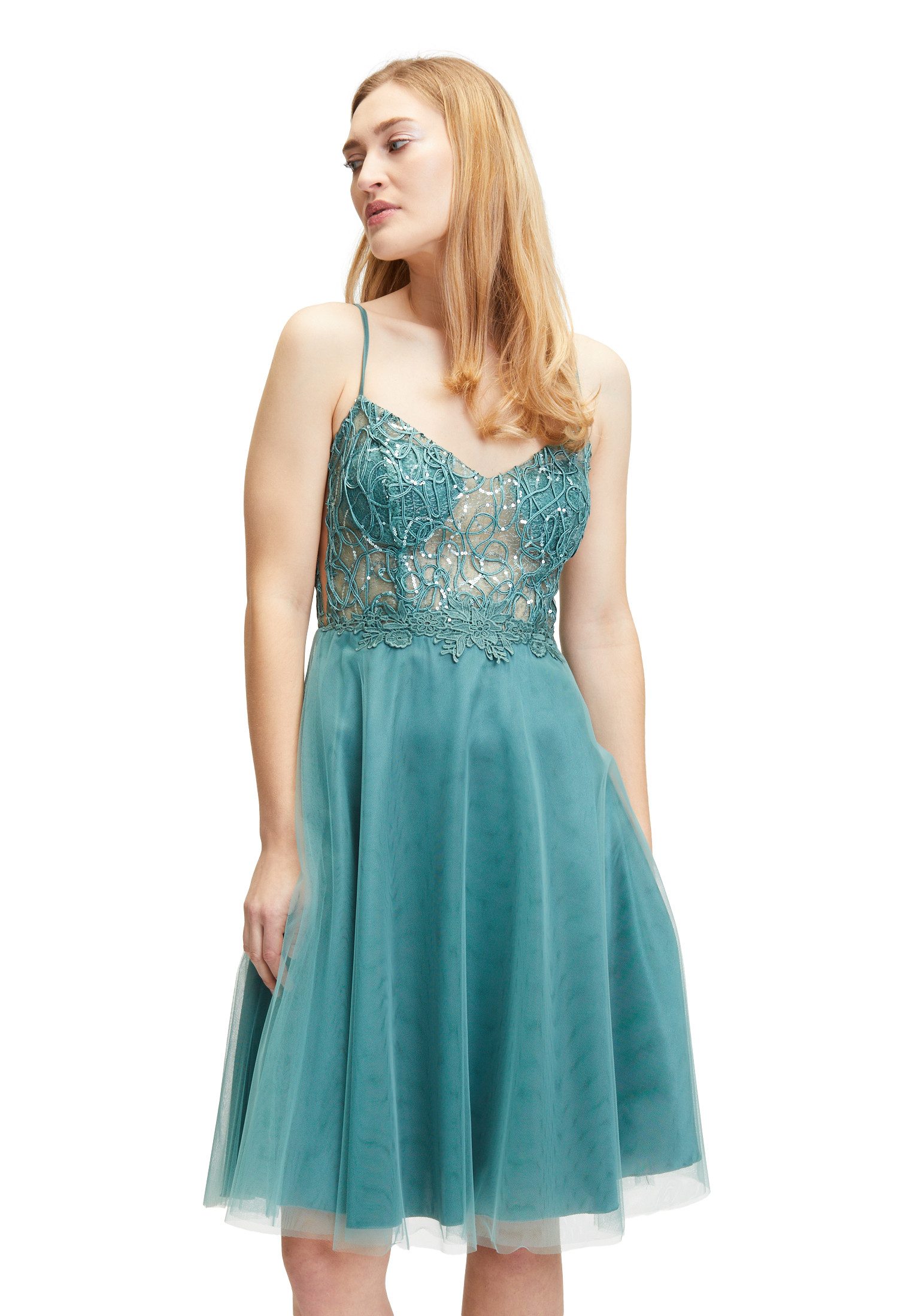 Vera Mont Cocktailkleid "Vera Mont Damen Cocktailkleid im Glitzer-Look" Ohn günstig online kaufen