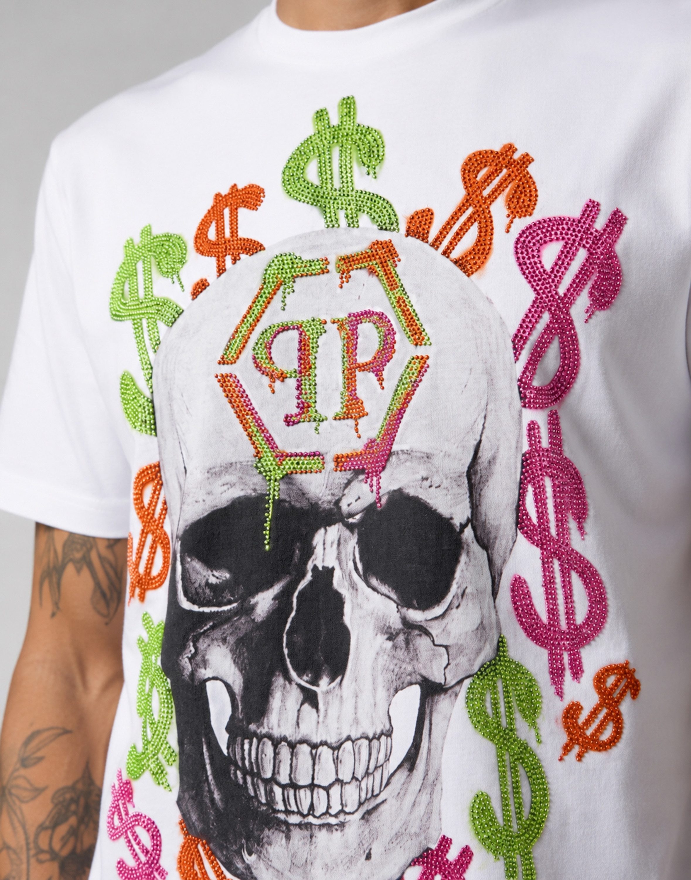 PHILIPP PLEIN T-Shirt Kurzarm-Rundhals-T-Shirt