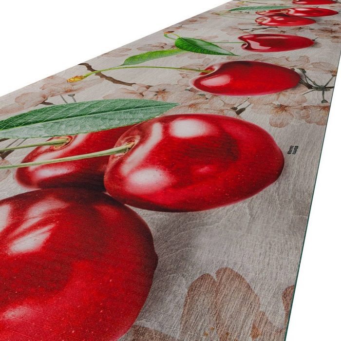 Küchenläufer Läufer Küchenläufer Flurläufer Teppichläufer Textil SPRINTY Kirsche ANRO Rechteckig Höhe: 3 mm Textil