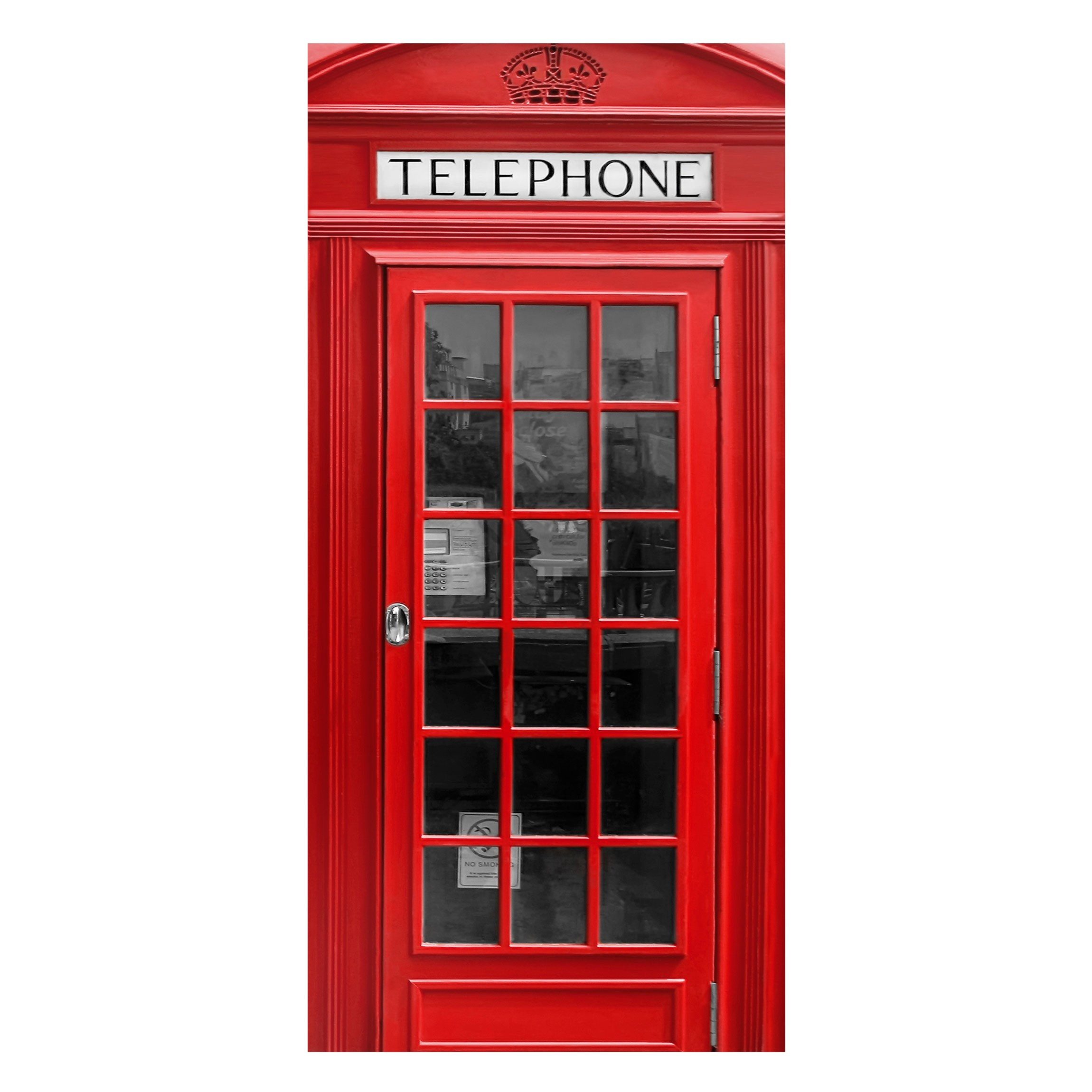 Bilderdepot24 Magnettafel Küche deko Telephone, (1-tlg., Magnetboard Pinnwand für die Wand - metallische Tafel für Magnete), Magnetwand groß mit Motiv Büro Memoboard magnetisch Hochformat