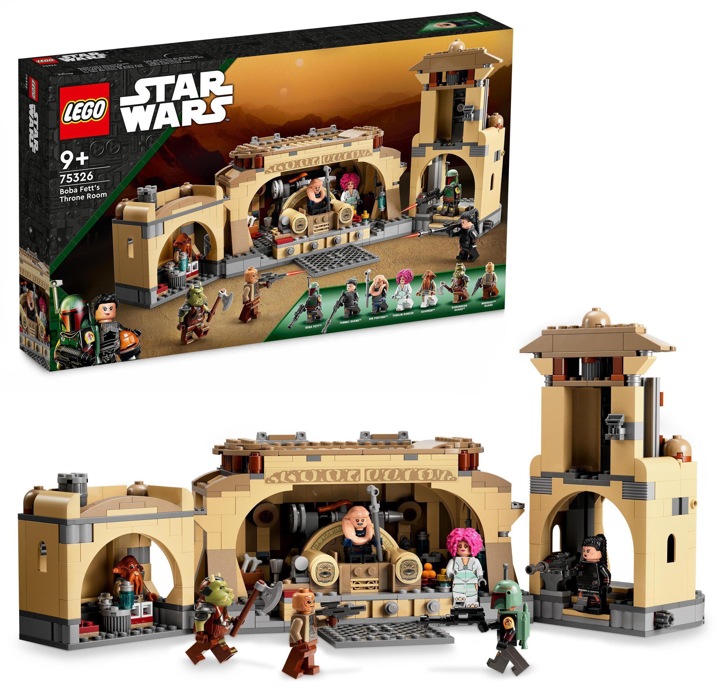LEGO® Konstruktionsspielsteine Boba Fetts Thronsaal (75326), LEGO® Star Wars™, (732 St), Made in Europe