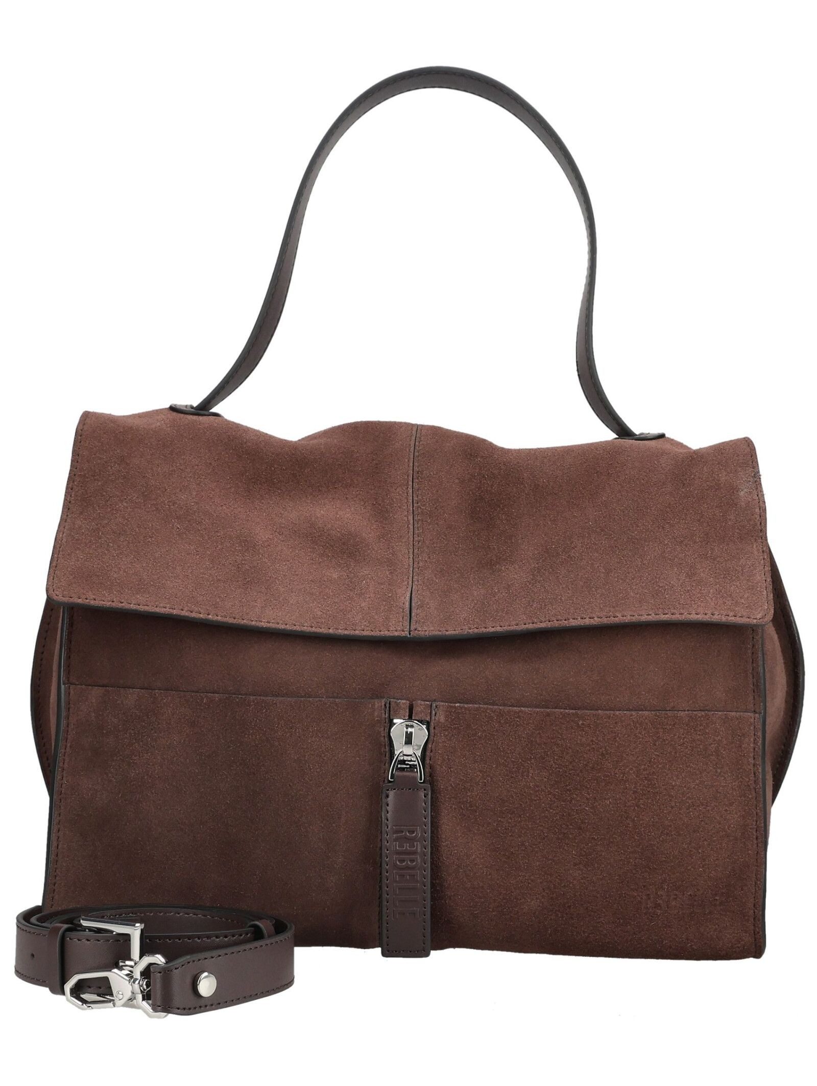 REBELLE Henkeltasche REBELLE Taschen Veloursleder/Textil
