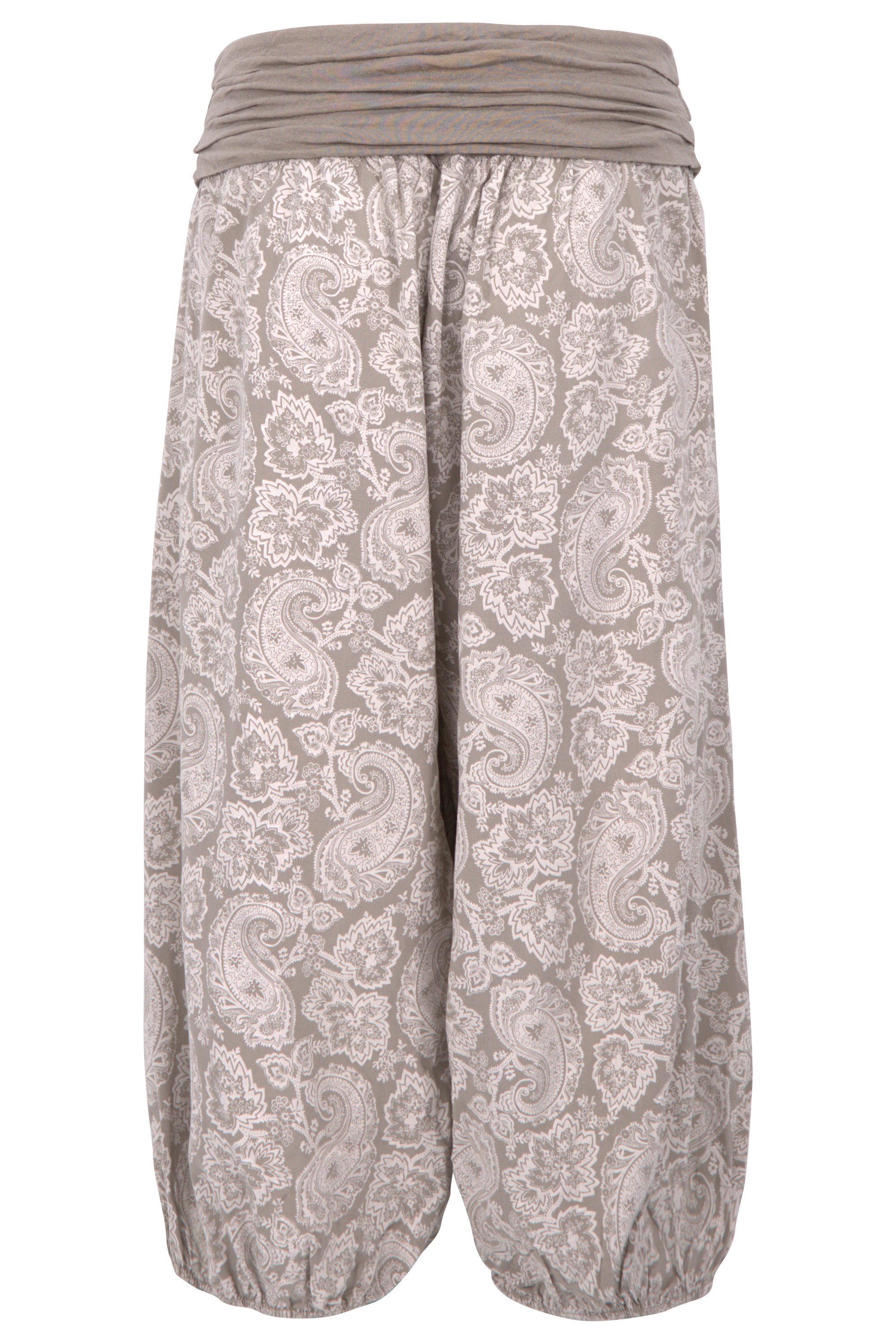 malito more than fashion Haremshose malito Damen Capri Hose mit Orient Print, Haremshose zum Tanzen, Haremshose Knielang