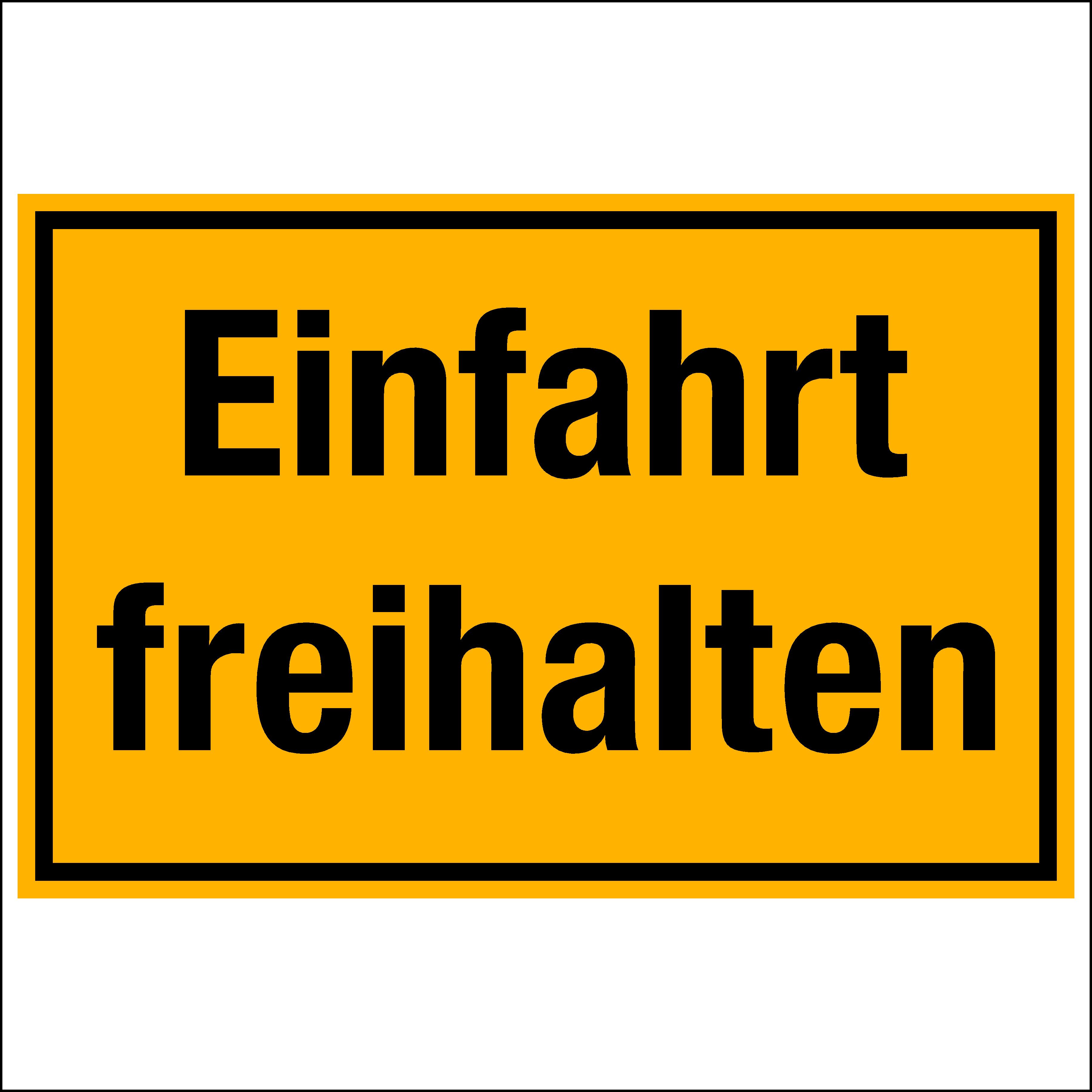 Wichelhaus Hinweisschild Ausfahrt freihalten, extra stabile Qualität
