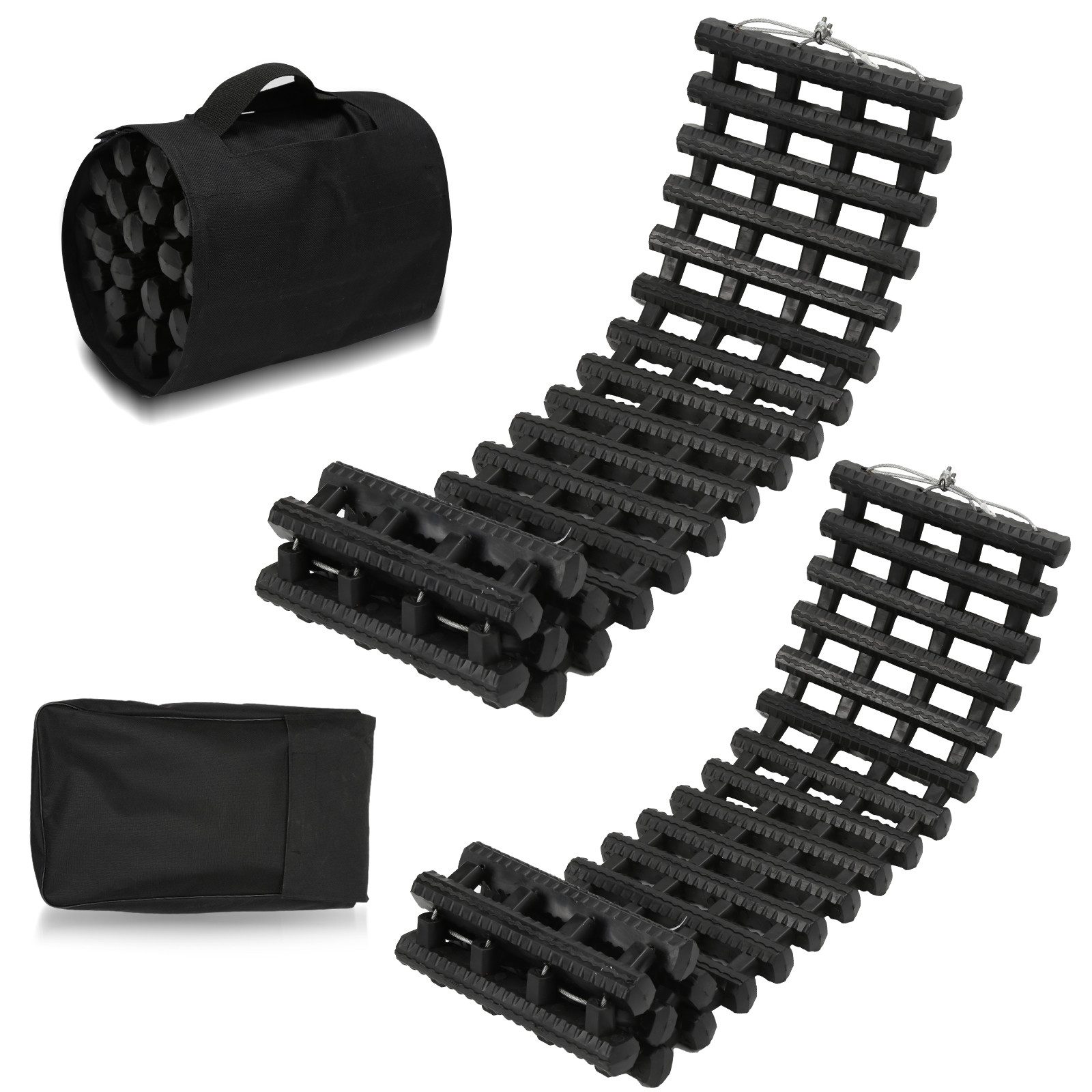 Clanmacy Schneeketten Anfahrhilfe Schneeketten 80cm, (Set, 2-St) für SUV, (2-tlg)