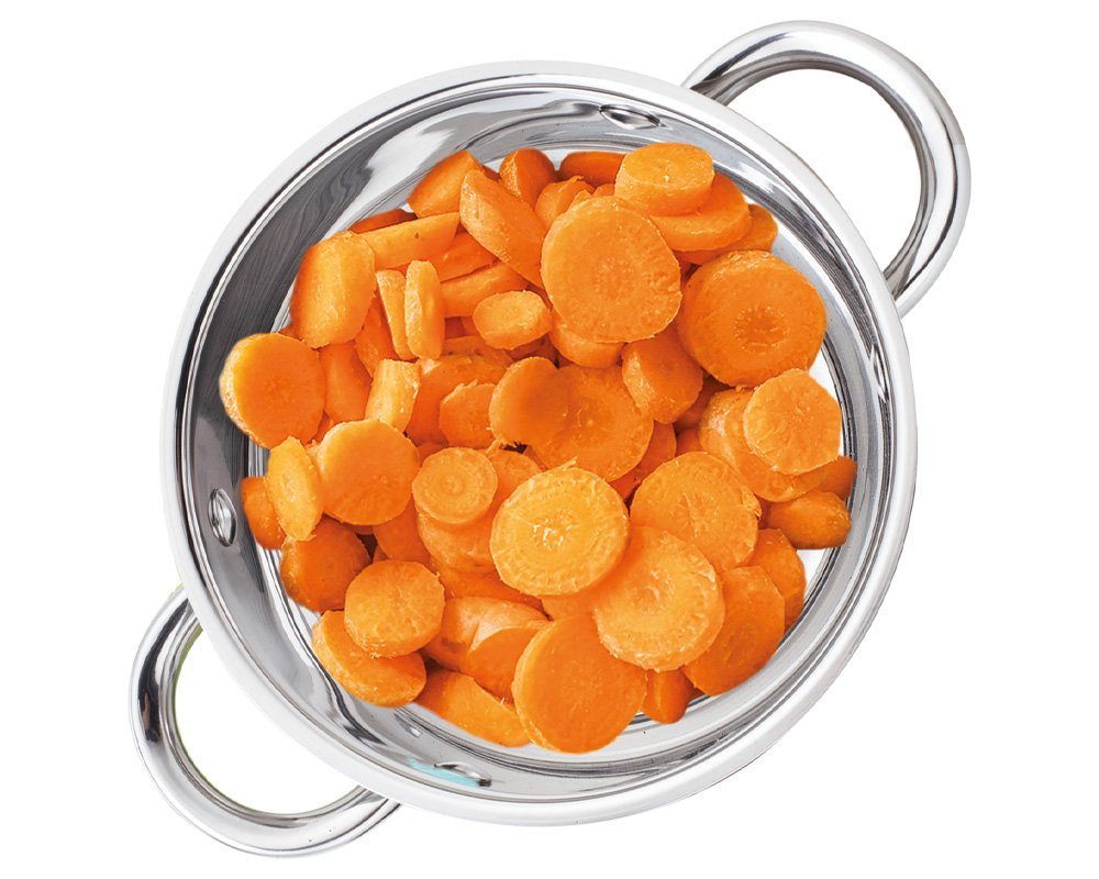 Gustav Voss Topf-Set Kochtopfset NEAPEL Edelstahl Topfset Kochtopf, Edelstahl (Kochset, 7-tlg., 4 Töpfe + 3 Glasdeckel), Induktion Literskala spülmaschinengeeignet