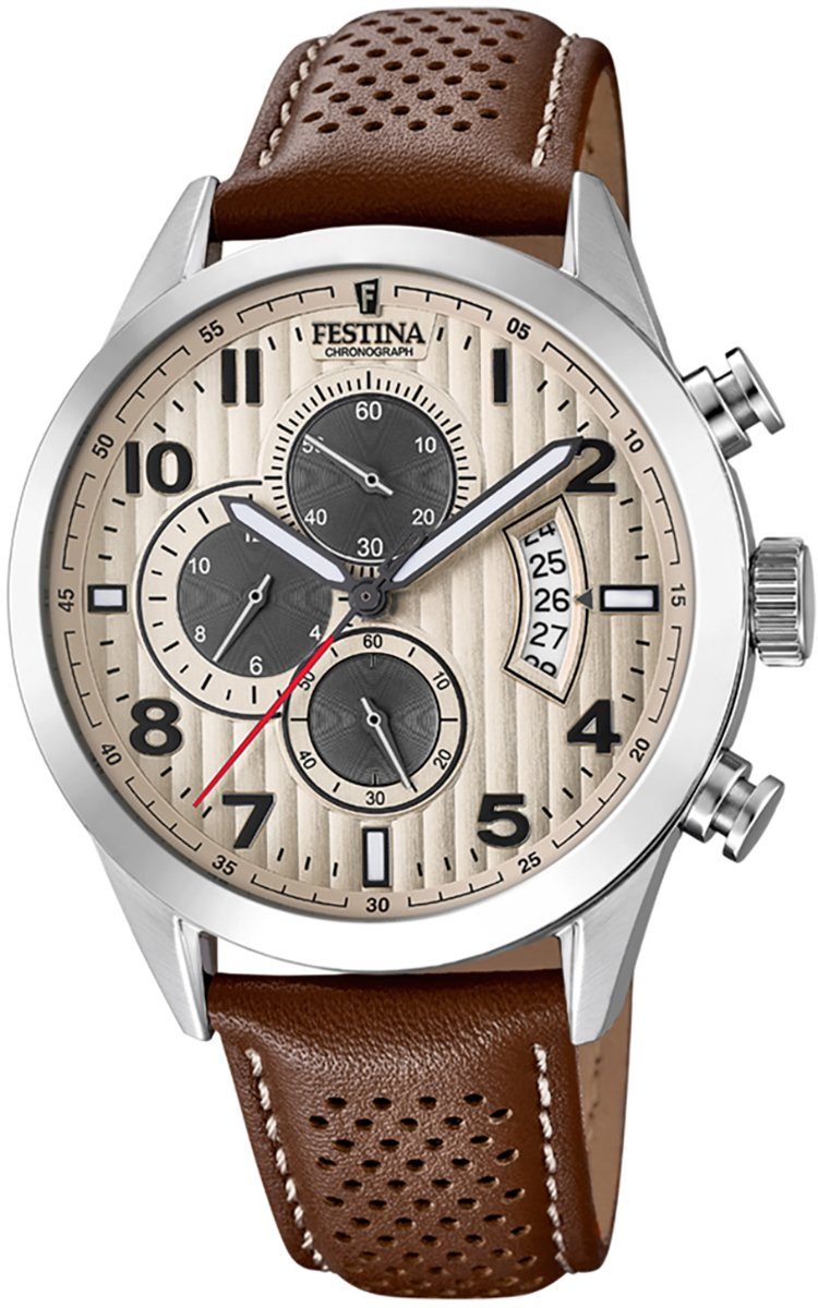 Festina Chronograph »UF20271/2 Festina Herren Uhr F20271/2 Analog Leder