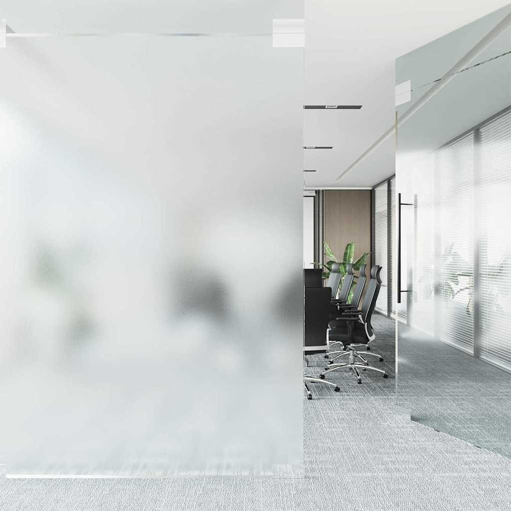 vidaXL Fensterfolie Selbstklebende Fensterfolie Frostiges Grau 90 x 2000 cm PVC