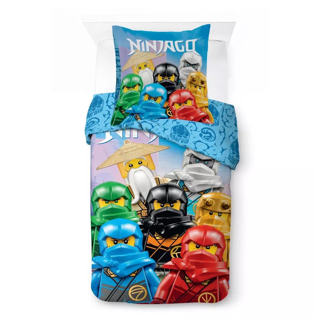 Kinderbettwäsche LEGO Ninjago Kinder-Bettwäsche 100x135 cm + 40x60 cm