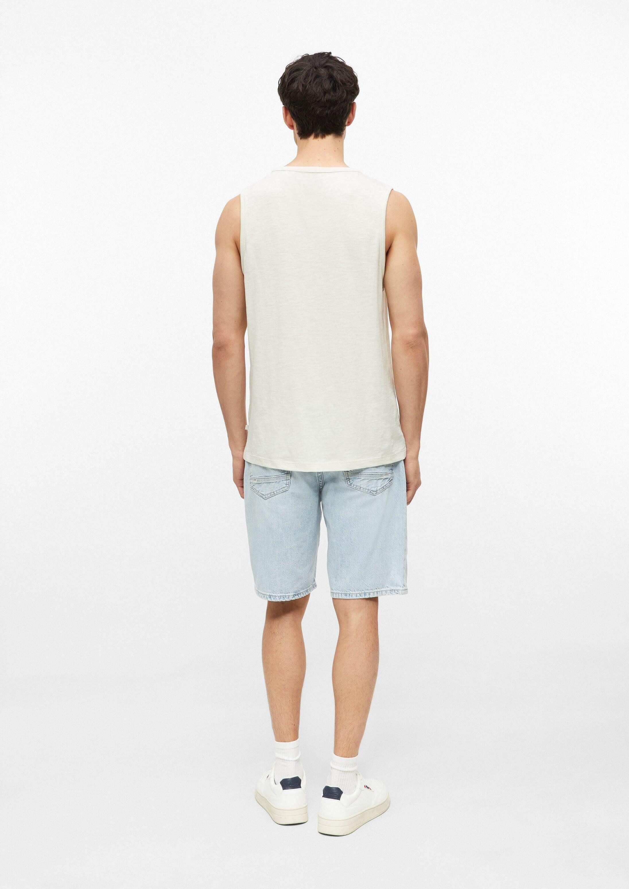 s.Oliver Muskelshirt T-Shirt Meliertes Tanktop aus Baumwollmix