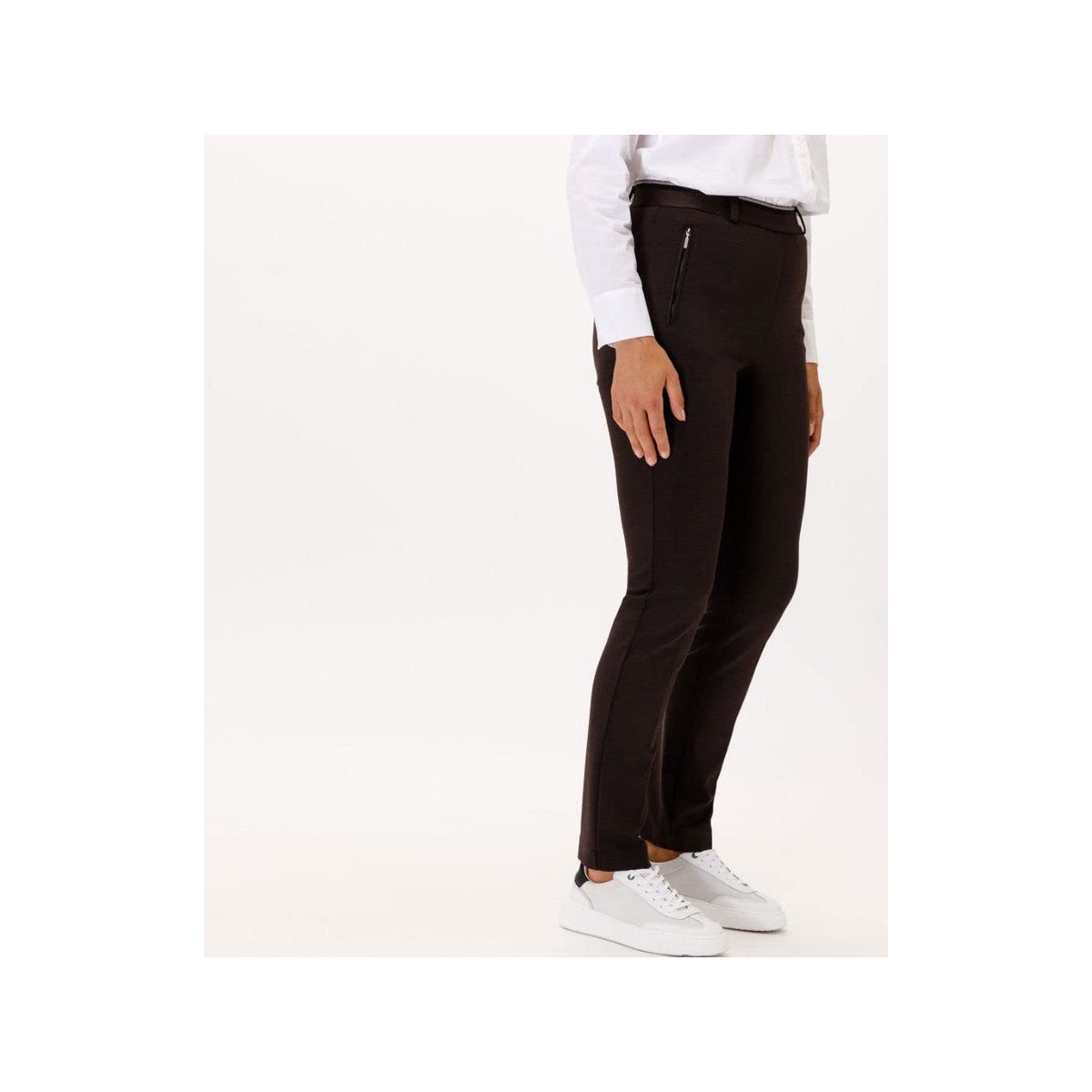 Brax 5-Pocket-Jeans dunkel-braun (1-tlg)
