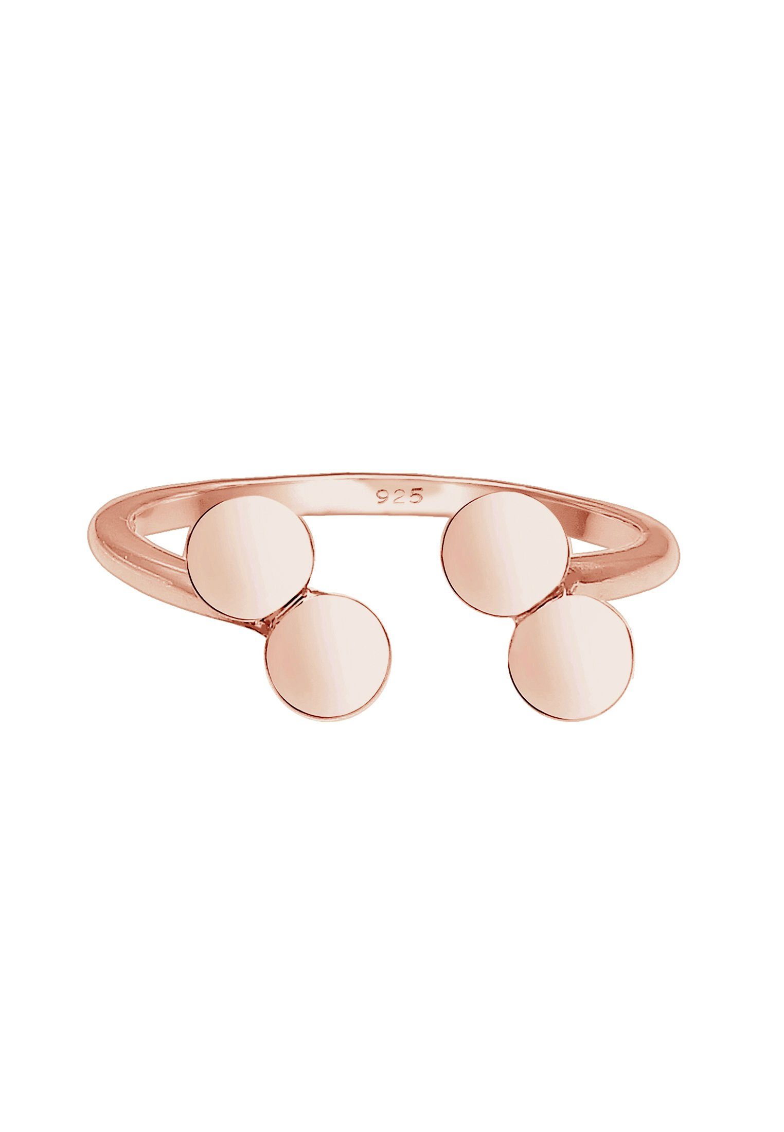 Elli Fingerring Kreis PLättchen Look Offen günstig online kaufen