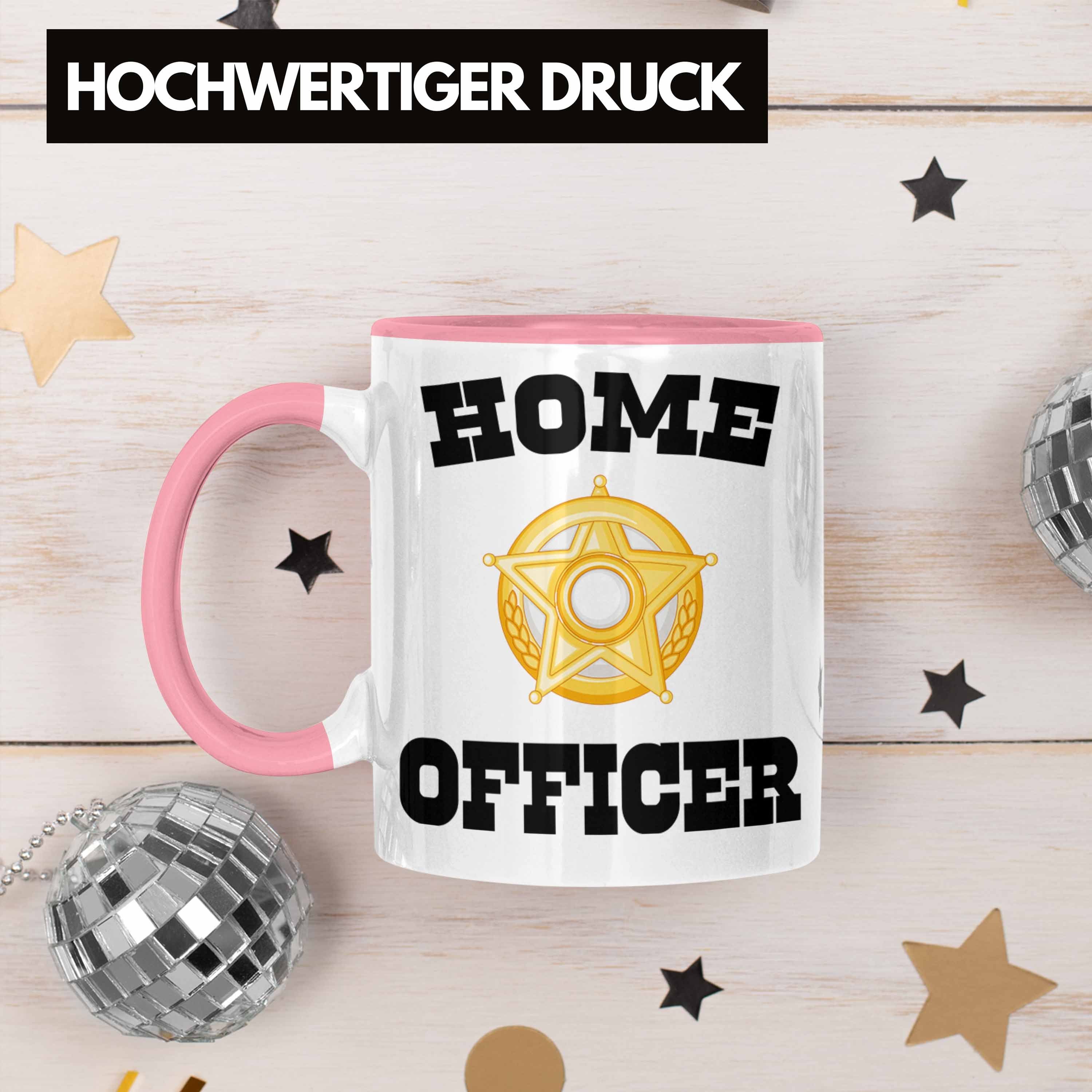 Zubehör Homeoffice Tasse Frauen Trendation Home Home - Lustig Tasse Trendation Gadget Geschenk Geschenke Rosa Officer Männer Office Kaffeetasse