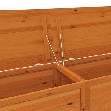 furnicato Gartenbox Outdoor-Kissenbox Braun 200x50x56 cm Massivholz Tanne