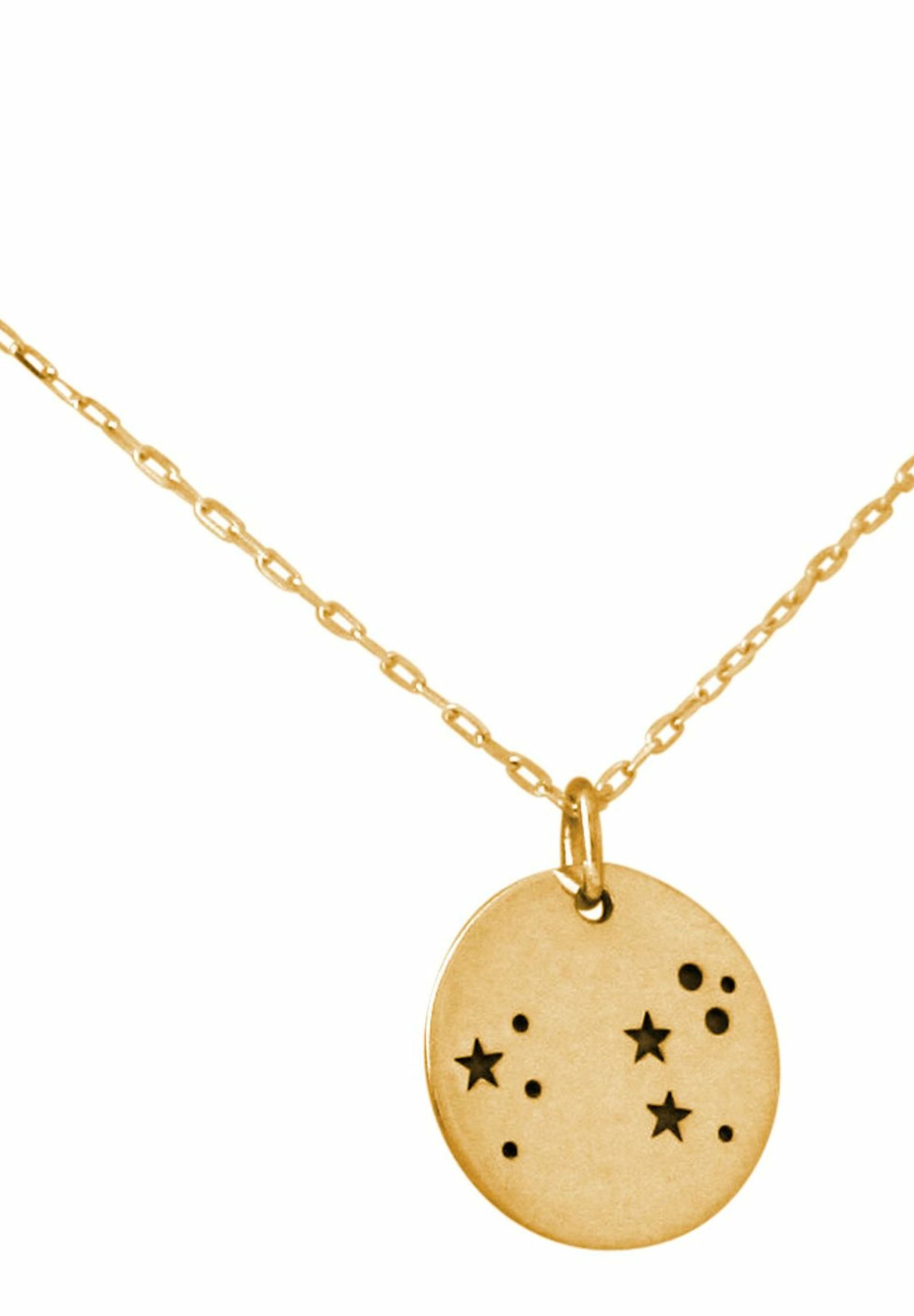 Gemshine Kette mit Anhänger Horoskop Sternzeichen Leo Löwe, 925 Silber, Made in Spain