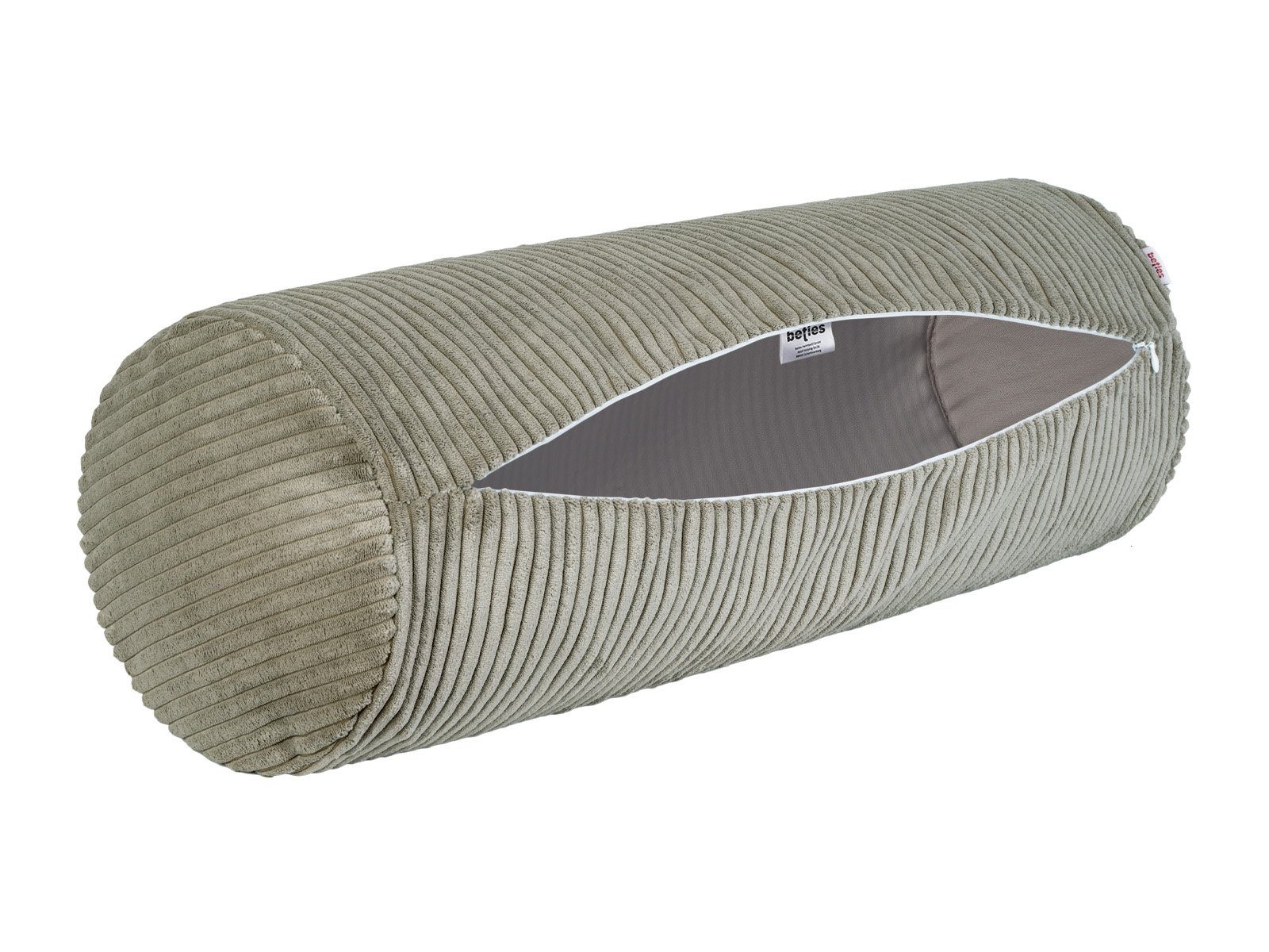 Stück), Rollen-Bezug No.2, Nackenrollenbezug cm Hygge taupe-grau 25x70 XL ca. (1 Block-Cord HYggelig Style beties