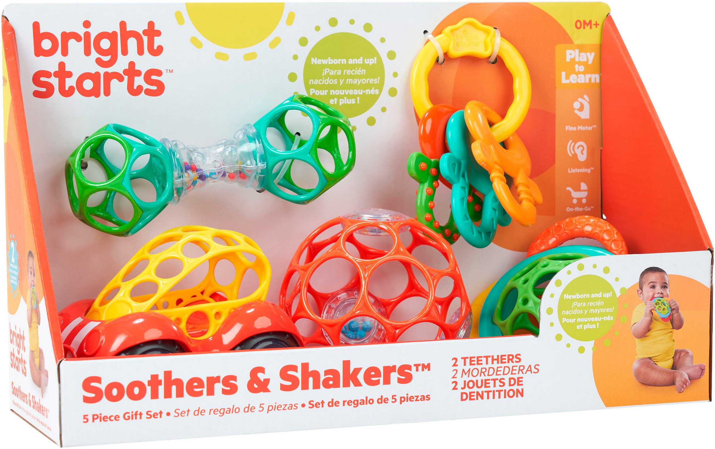 Bright Starts Greifspielzeug Soothers & Shakers™ 5 Piece Gift Set (Set, 5-t günstig online kaufen