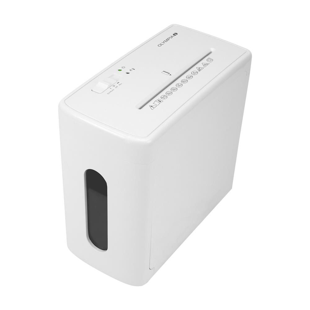 Olympia Aktenvernichter CC 1010 S Papierschredder, P-4-Kreuzschnitt, ca. 40 dB, 10-Blatt-Leistung, 10-Liter-Behälter
