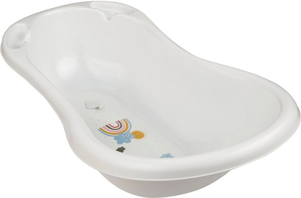 keeeper Babybadewanne Maria - Rainbow, weiß, mit Stöpsel, Made in Europe