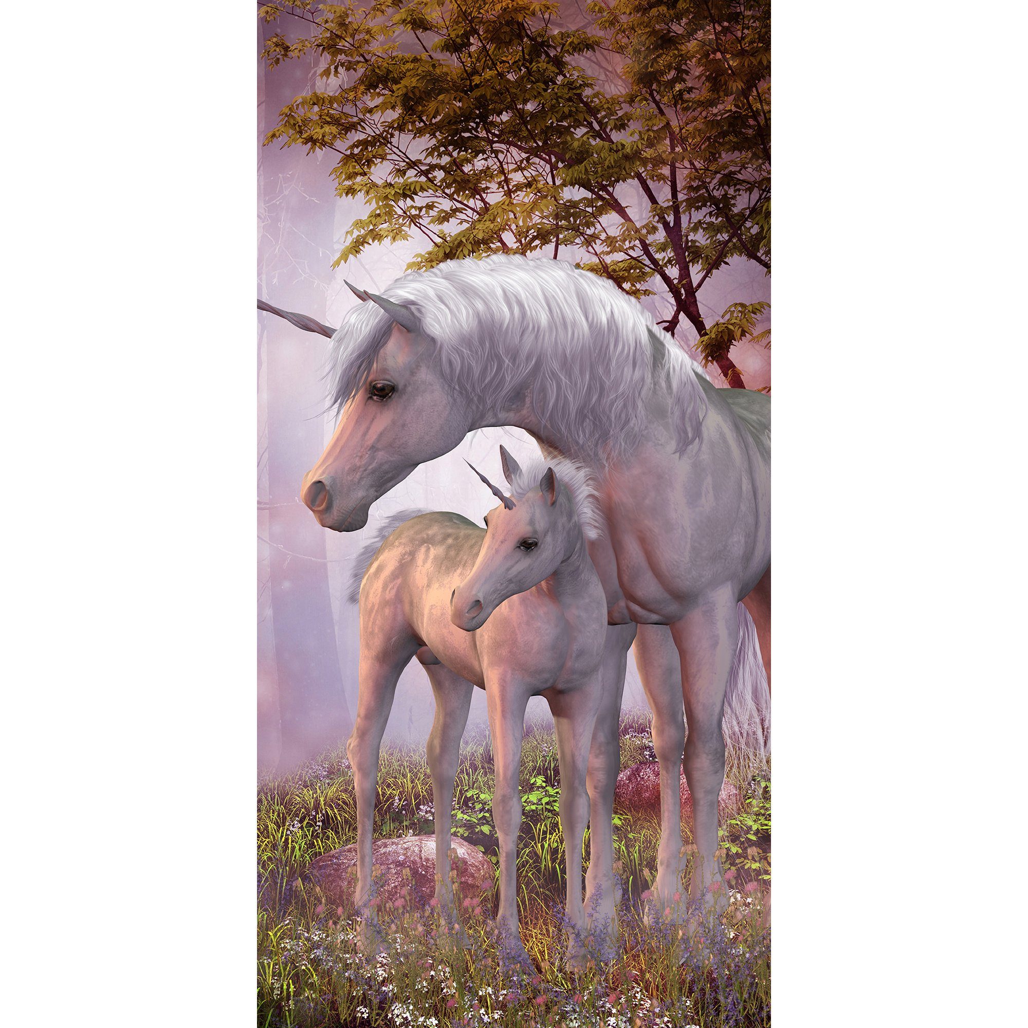 BrandMac Handtücher Duschtuch Badetuch Handtuch Strandtuch Einhorn Unicorn 70 x 140cm