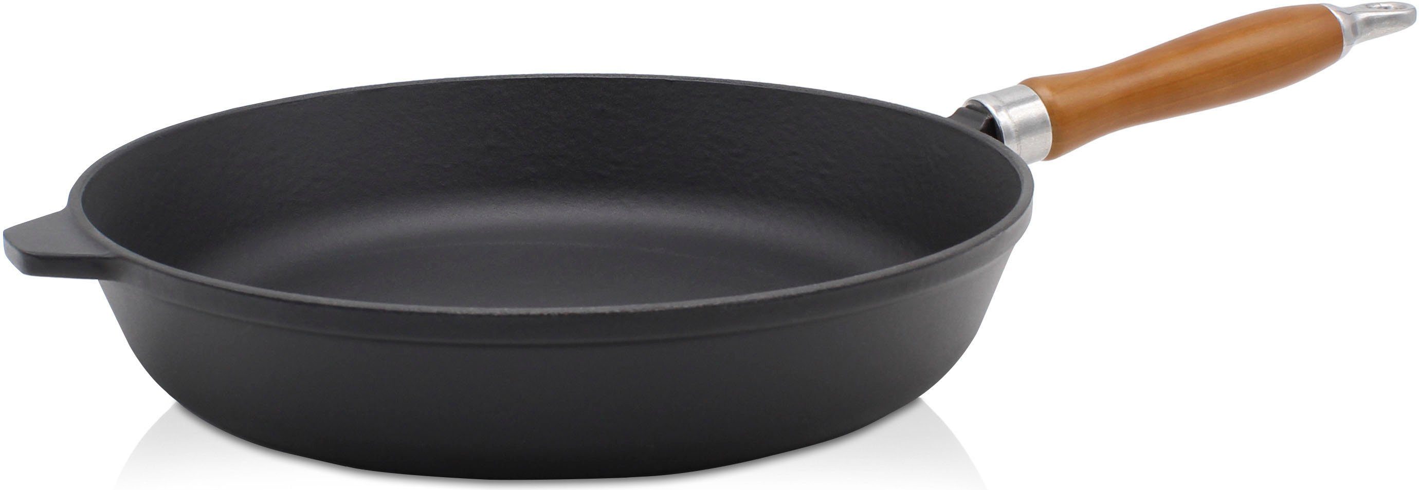 Krüger Bratpfanne Einsenguss Pfanne RUSTICA, Gusseisen (1-tlg), für Induktions-Kochfelder geeignet