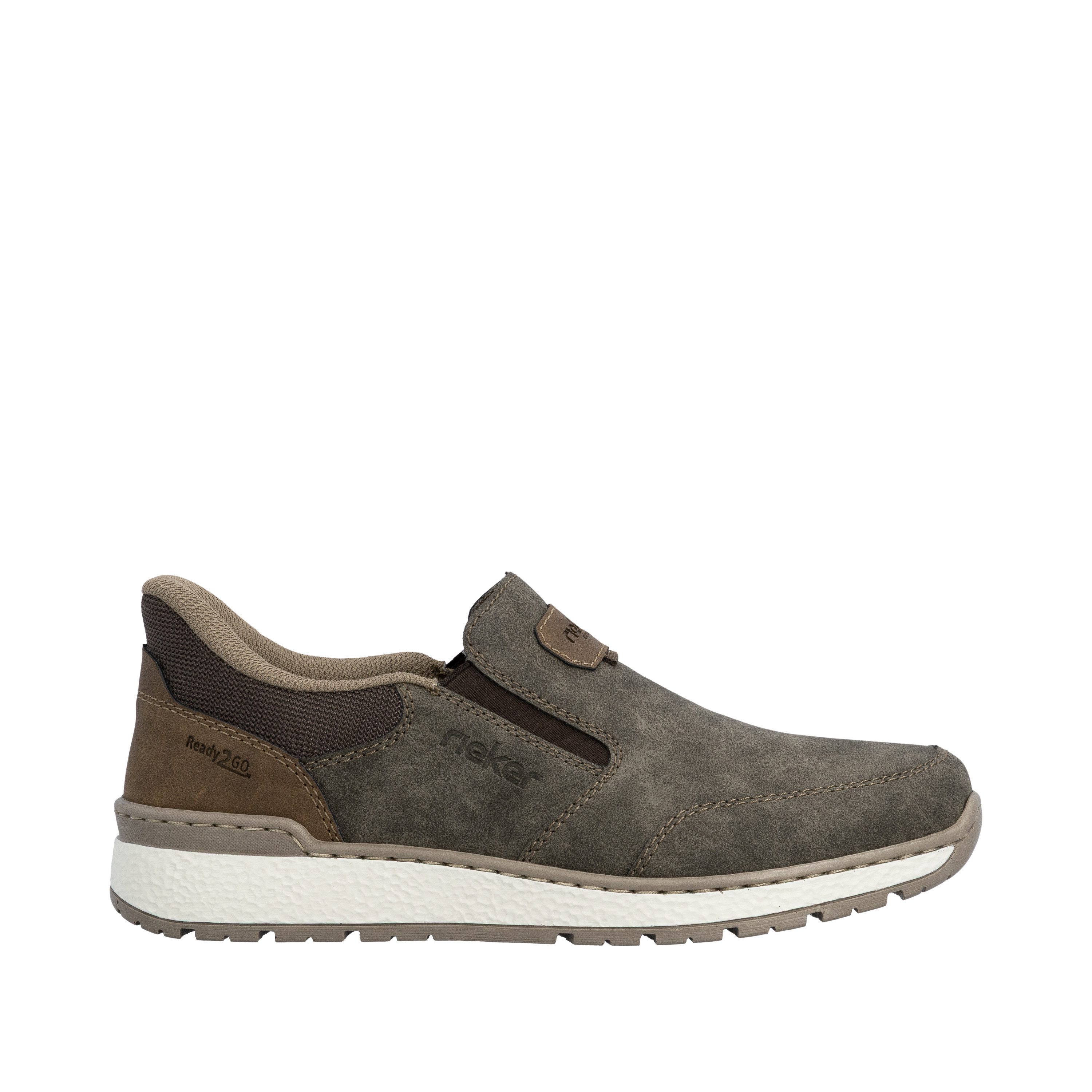 Rieker Ready2GO Slipper Schlupfschuh, Halbschuh, Slip-on Sneaker mit Stretcheinsätze