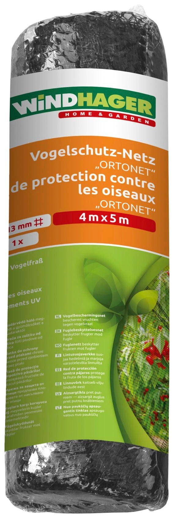 Windhager Schutznetz ORTONET, BxL: 4x5 m, Vogelschutznetz