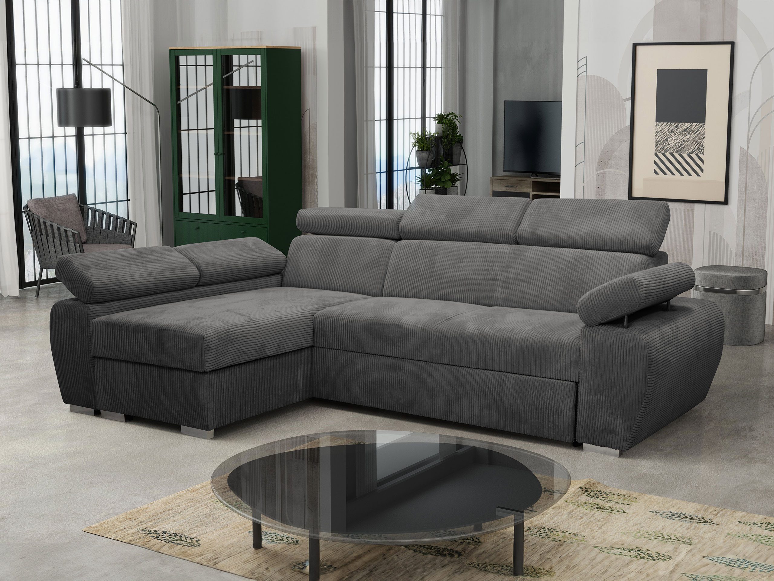 MIRJAN24 Ecksofa Boston Mini Premium Cord günstig online kaufen