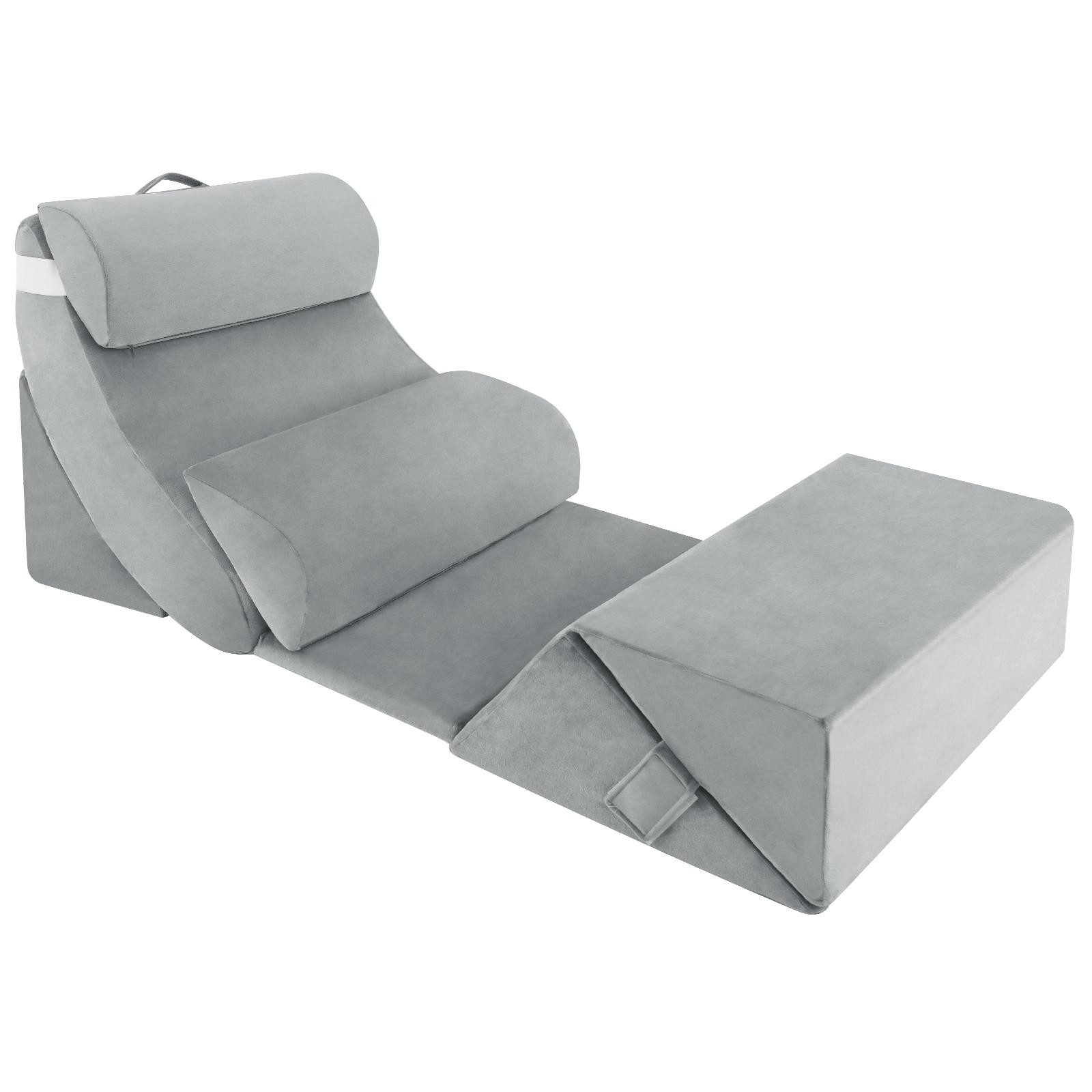 KOMFOTTEU Keilkissen 7-teiliges orthopädische Keilkissen-Set, mit waschbarem Bezug