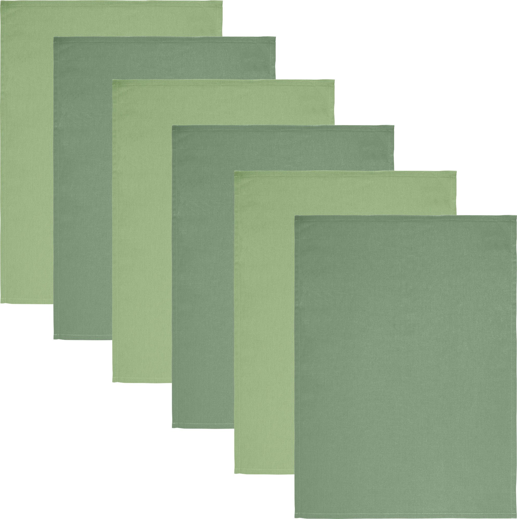 REDBEST Geschirrtuch Geschirrtuch "Tulsa" 6er-Pack, Baumwolle Uni