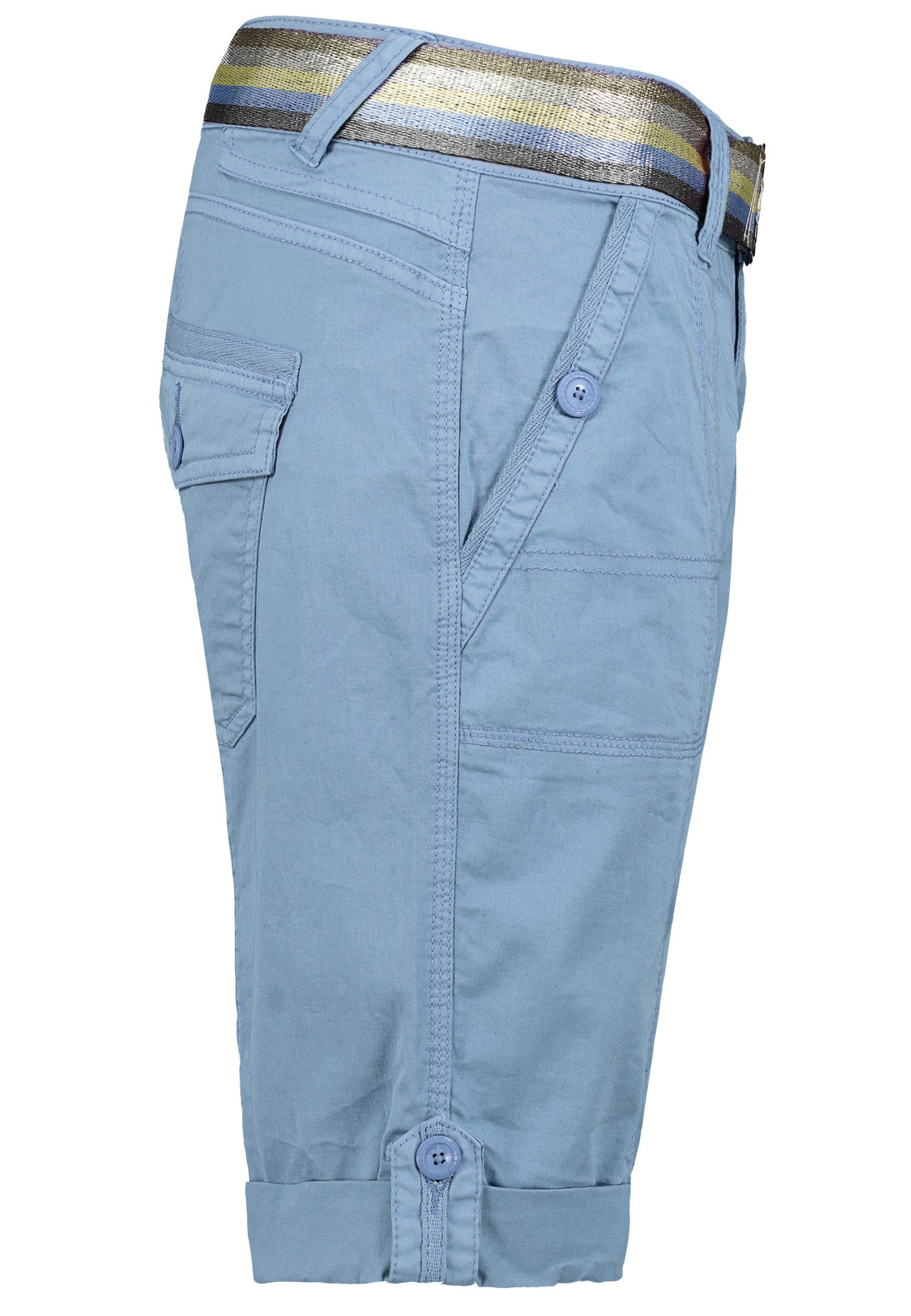 Fresh Made Bermudas Bermuda mit glänzendem Gürtel