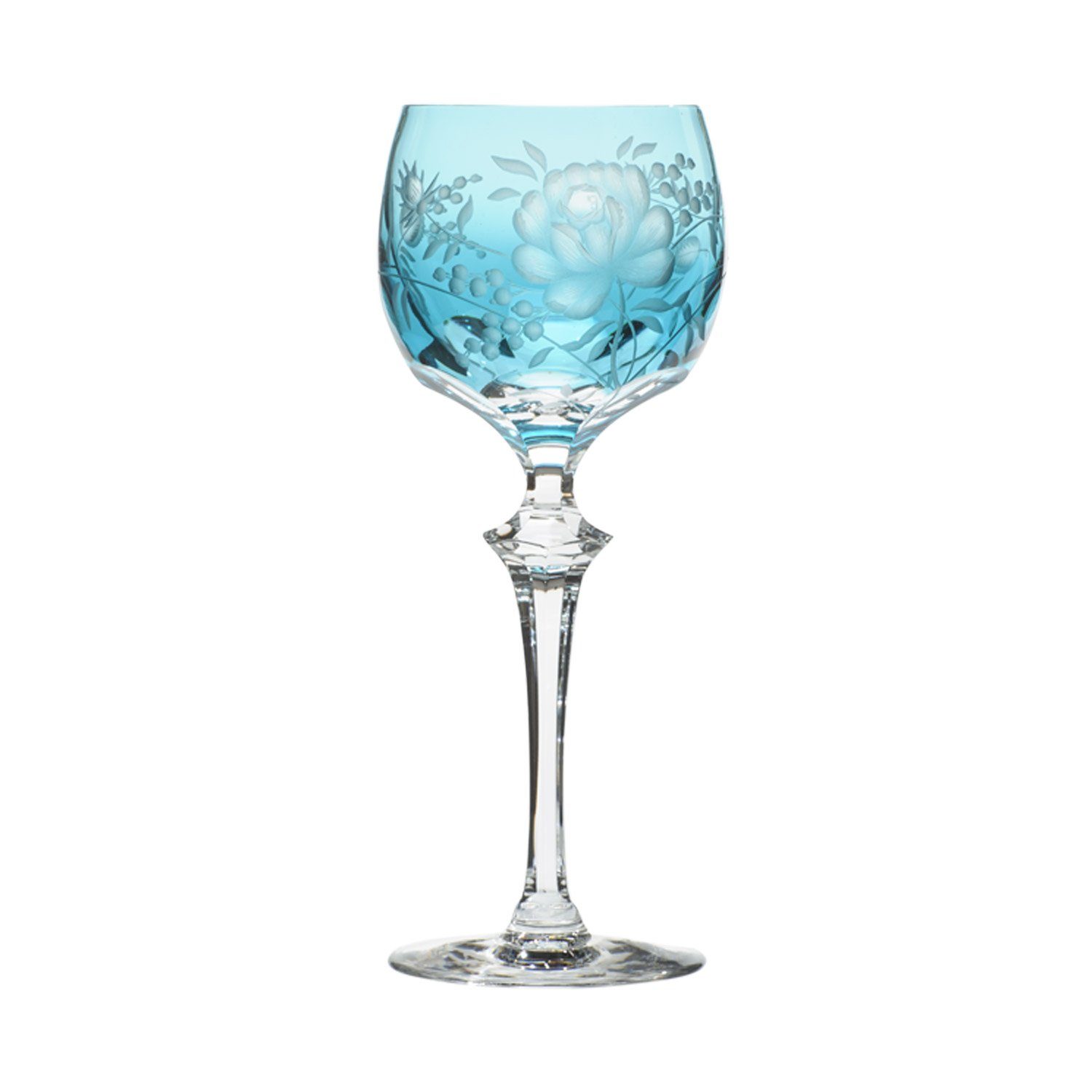 ARNSTADT KRISTALL Weinglas Weinglas Primerose Azur (21,5cm) - Kristallglas mundgeblasen · von Han, 1-tlg., Kristallglas