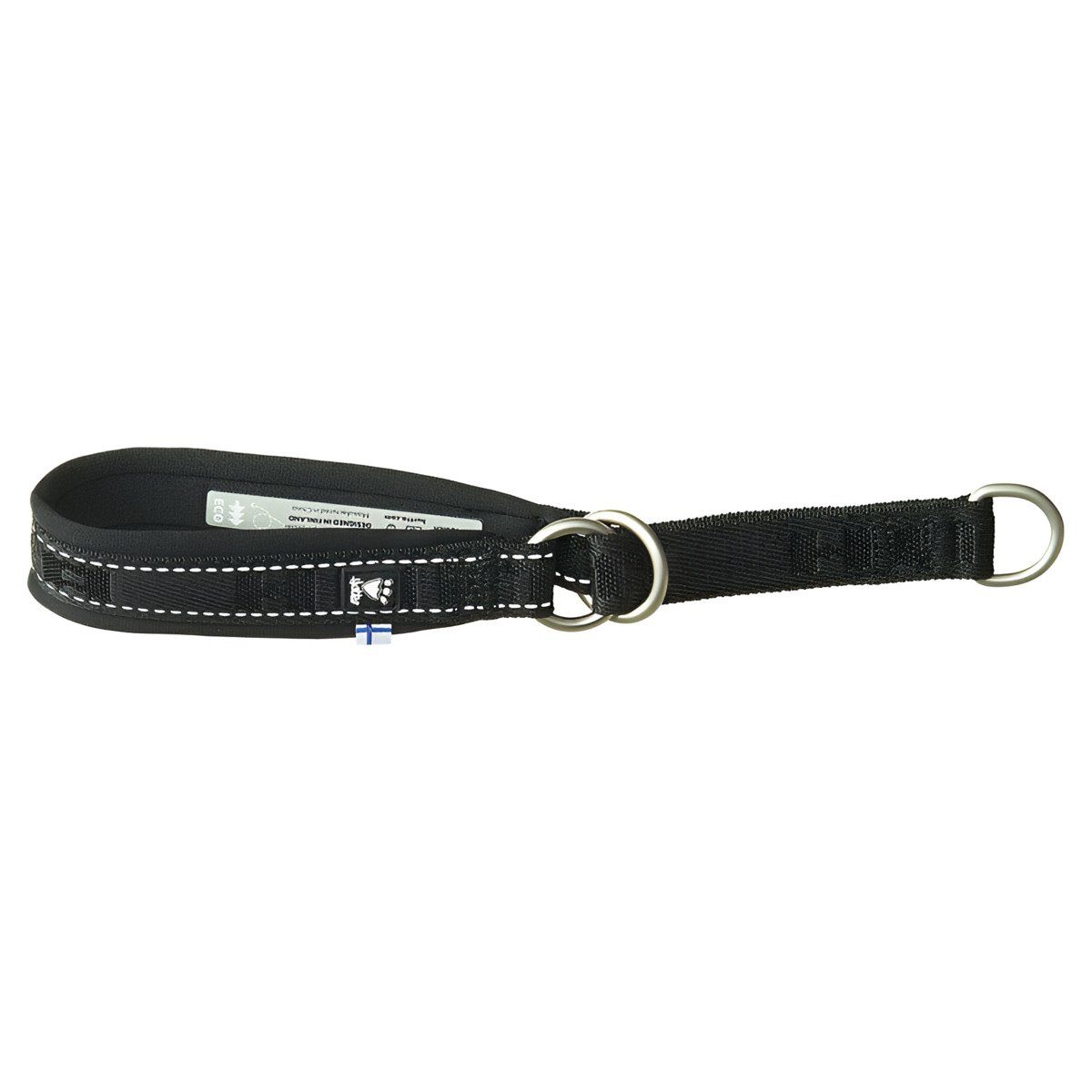 HURTTA Hunde-Halsband ECO Casual Half Choke Halsband raven (schwarz)