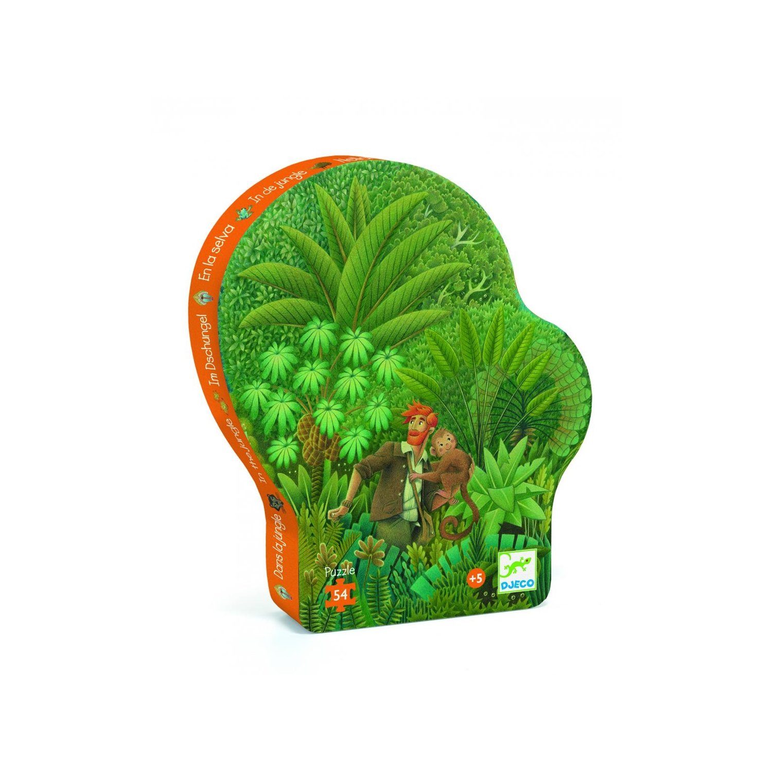 Puzzle DJ07244 Formen Puzzle: Im Dschungel
