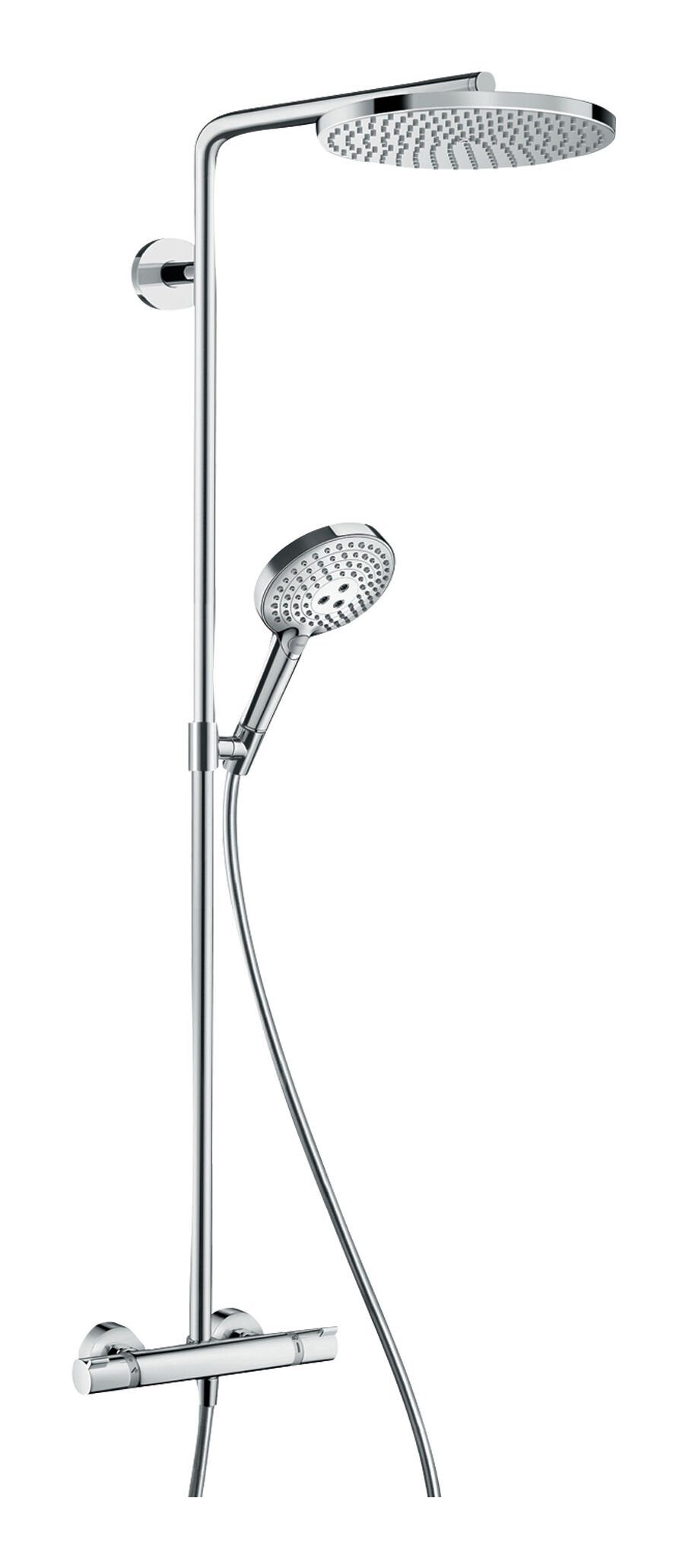 hansgrohe Duschsystem Raindance Select S Showerpipe, Höhe 108 cm, 3 Strahlart(en), 240 1jet mit Thermostat - Chrom