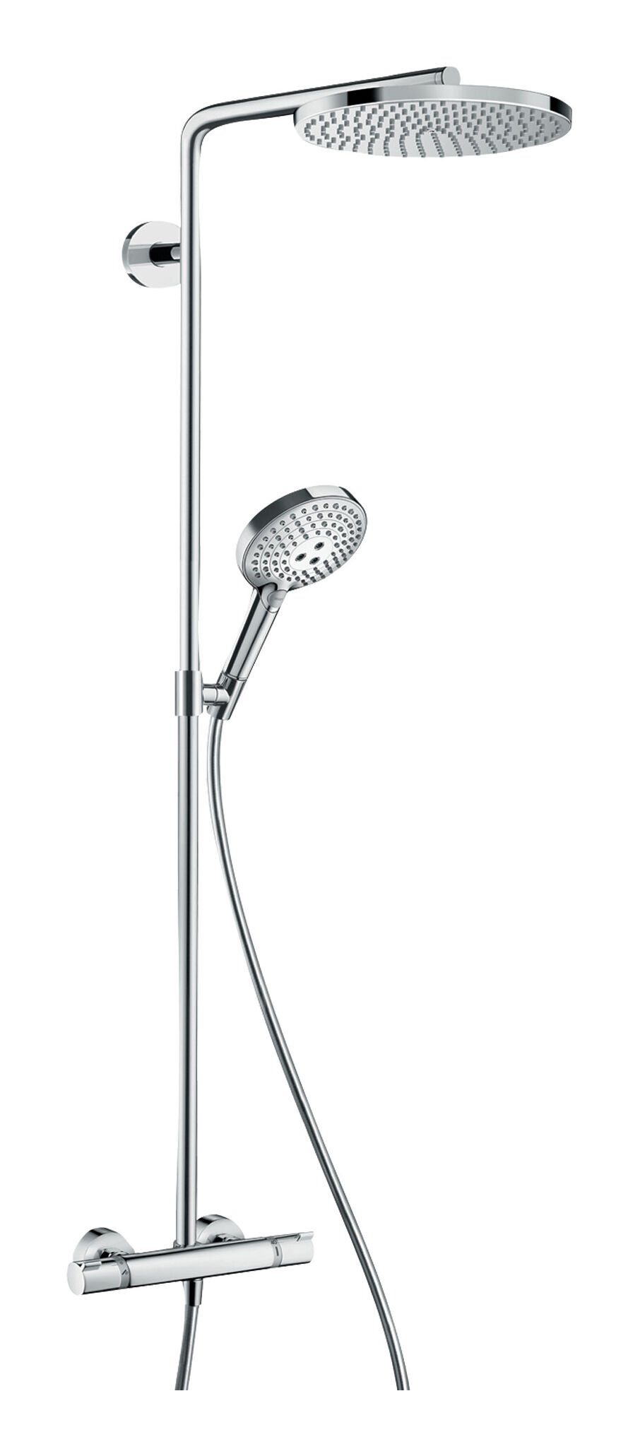 hansgrohe Duschsystem Raindance Select S Showerpipe, Höhe 108 cm, 3 Strahlart(en), 240 1jet mit Thermostat