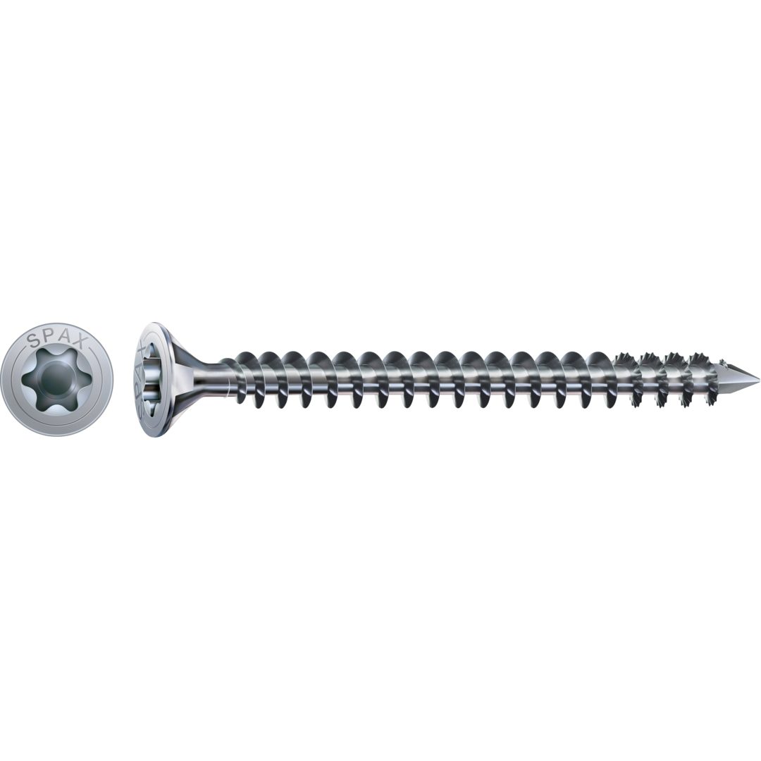 SPAX Holzbauschraube Holzbauschraube, Senkkopf, WIROX, T-STAR plus TX 40, Vollgewinde, (50 St)
